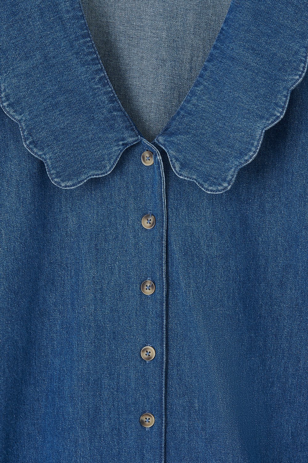 Ada Blouse - Washed Denim - Image 11