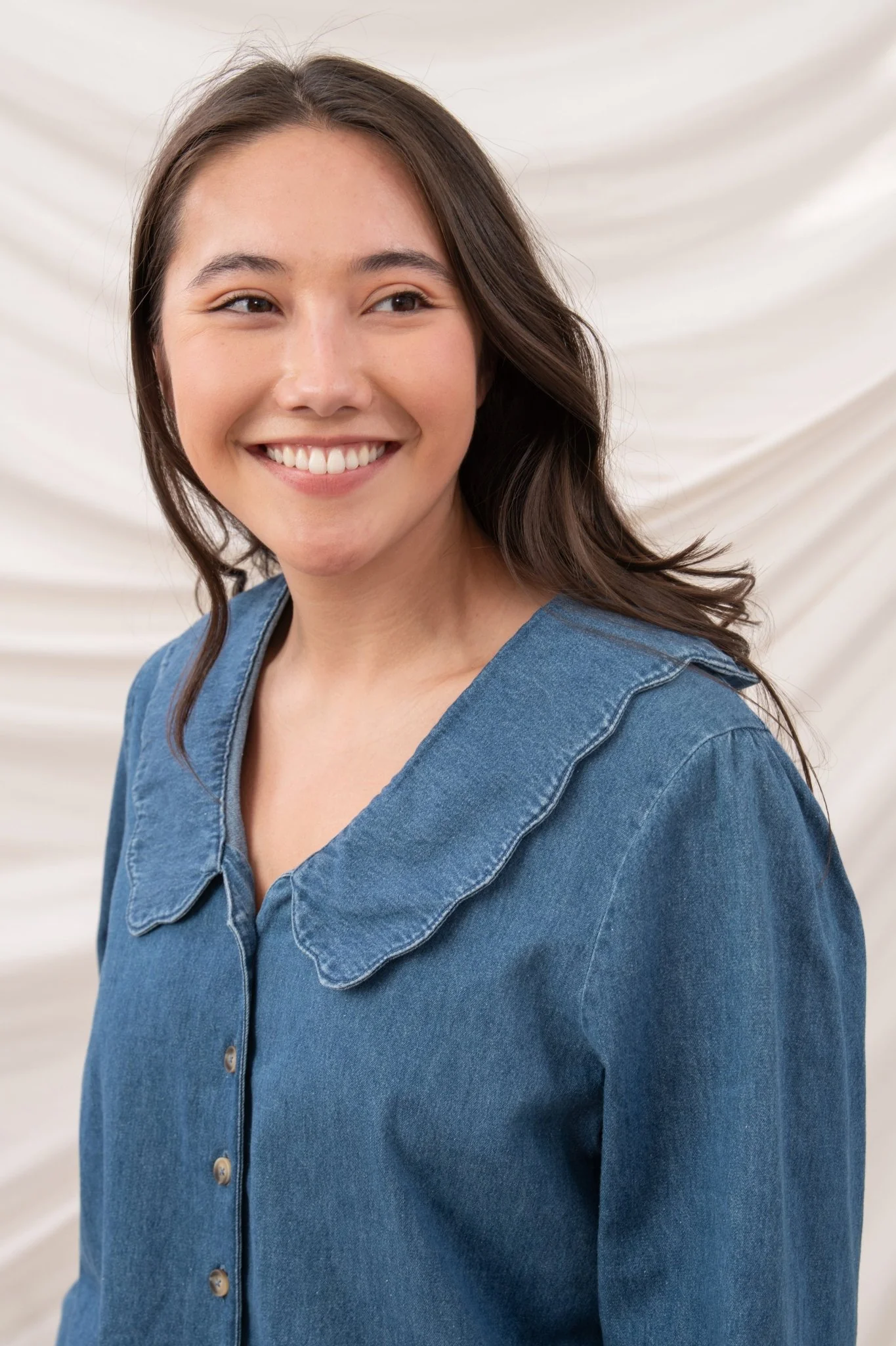 Ada Blouse - Washed Denim - Image 7
