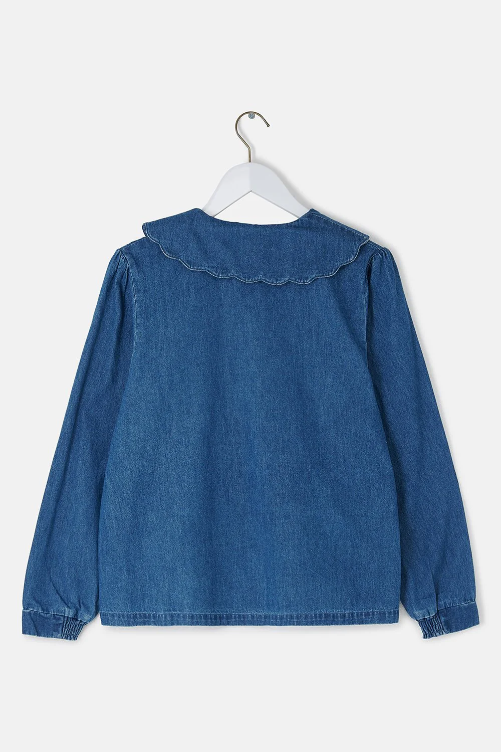Ada Blouse - Washed Denim - Image 9