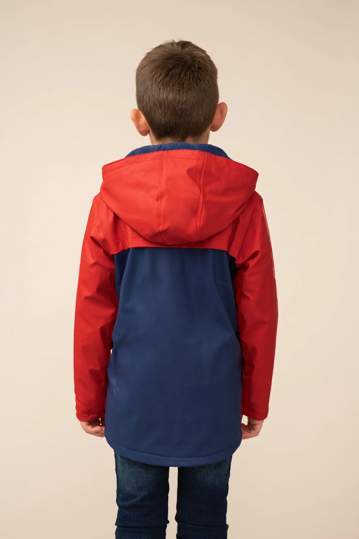 Adam Coat - Red Navy Solid - Image 4