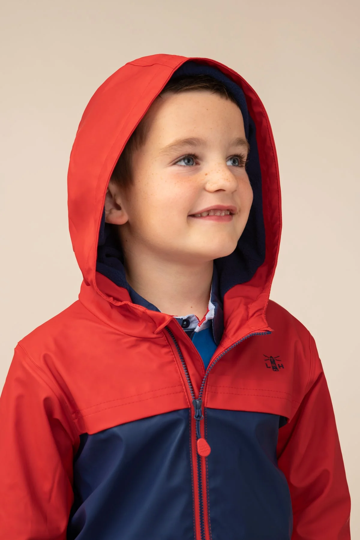 Adam Coat - Red Navy Solid - Image 5