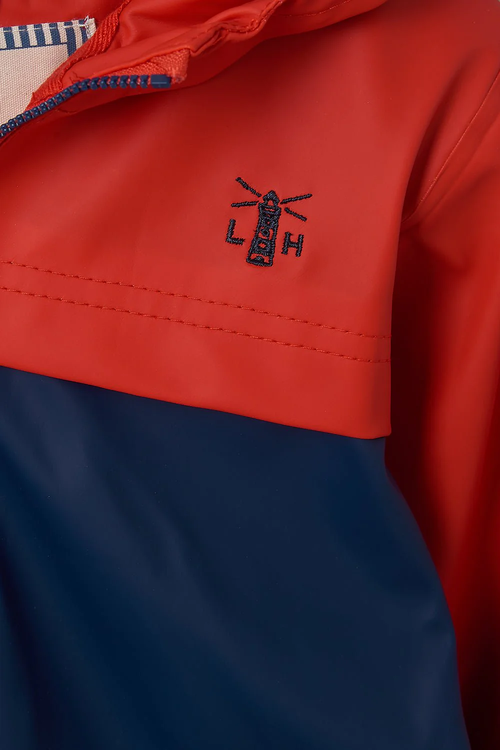 Adam Coat - Red Navy Solid - Image 7