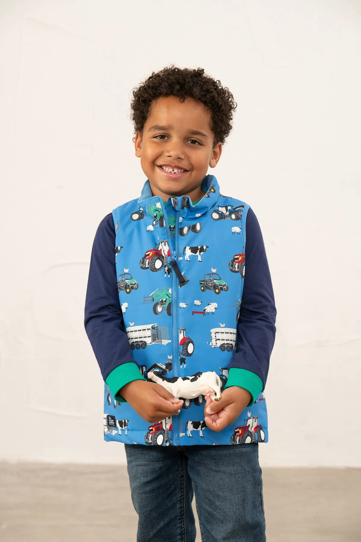 Alex Gilet - Blue Farm Print