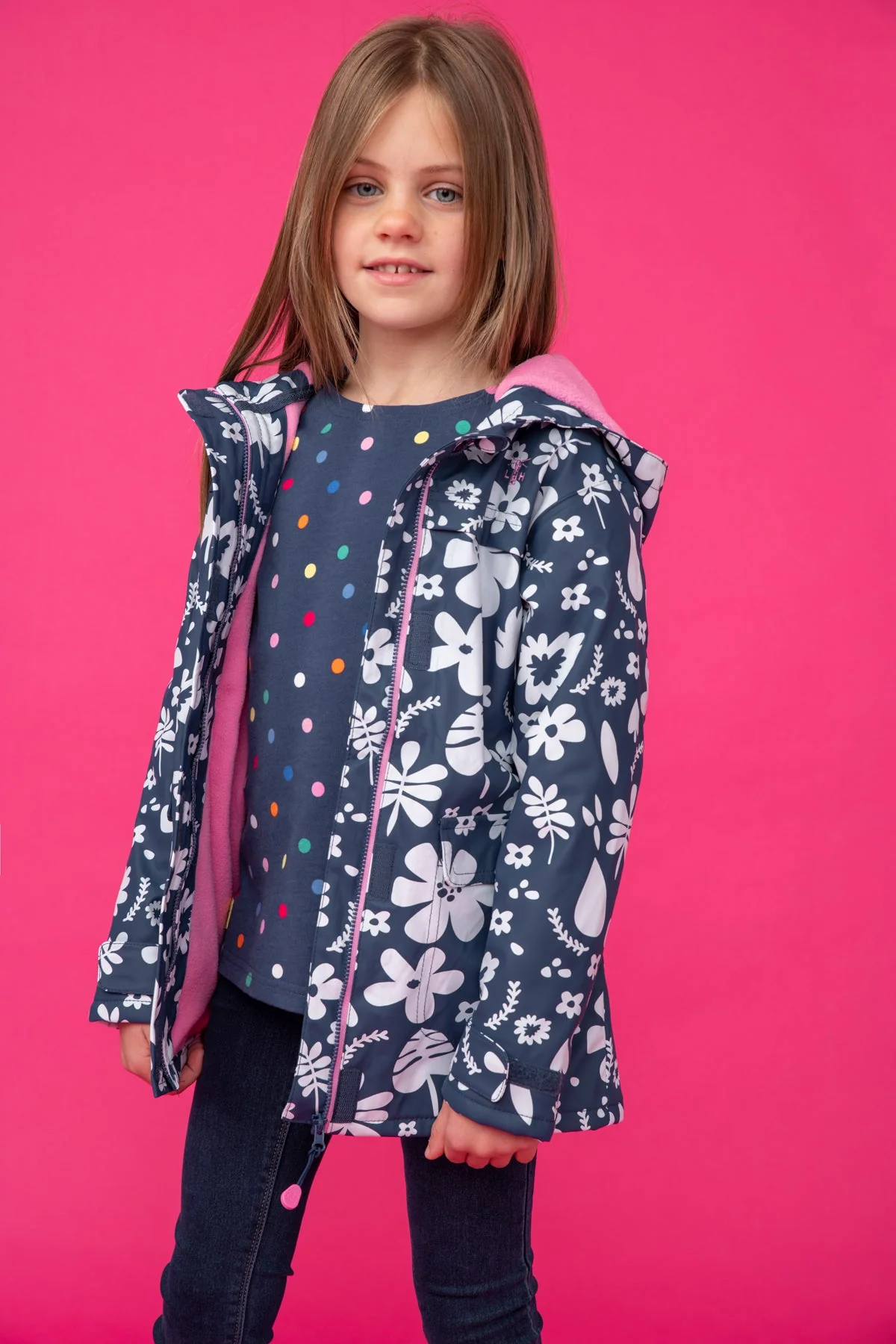 Amy Coat - Blue Floral - Image 3