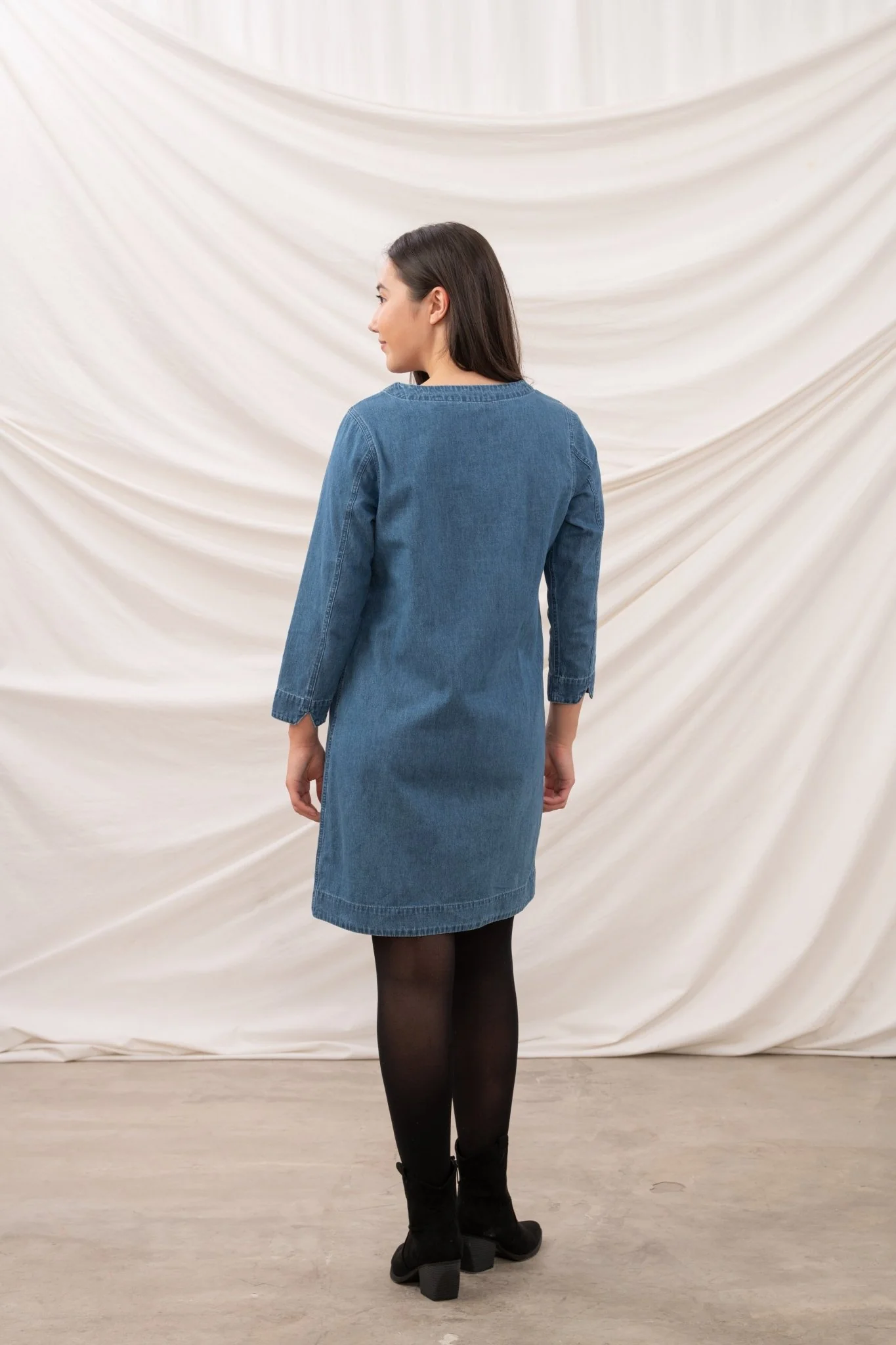 Anna Dress - Washed Denim - Image 12