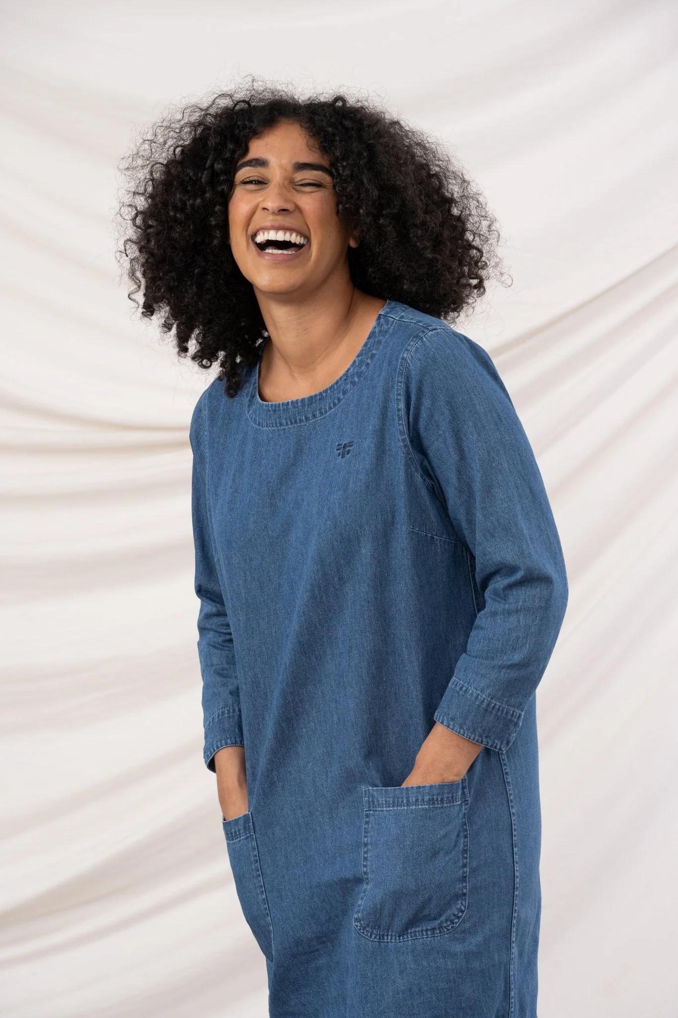 Anna Dress - Washed Denim - Image 6