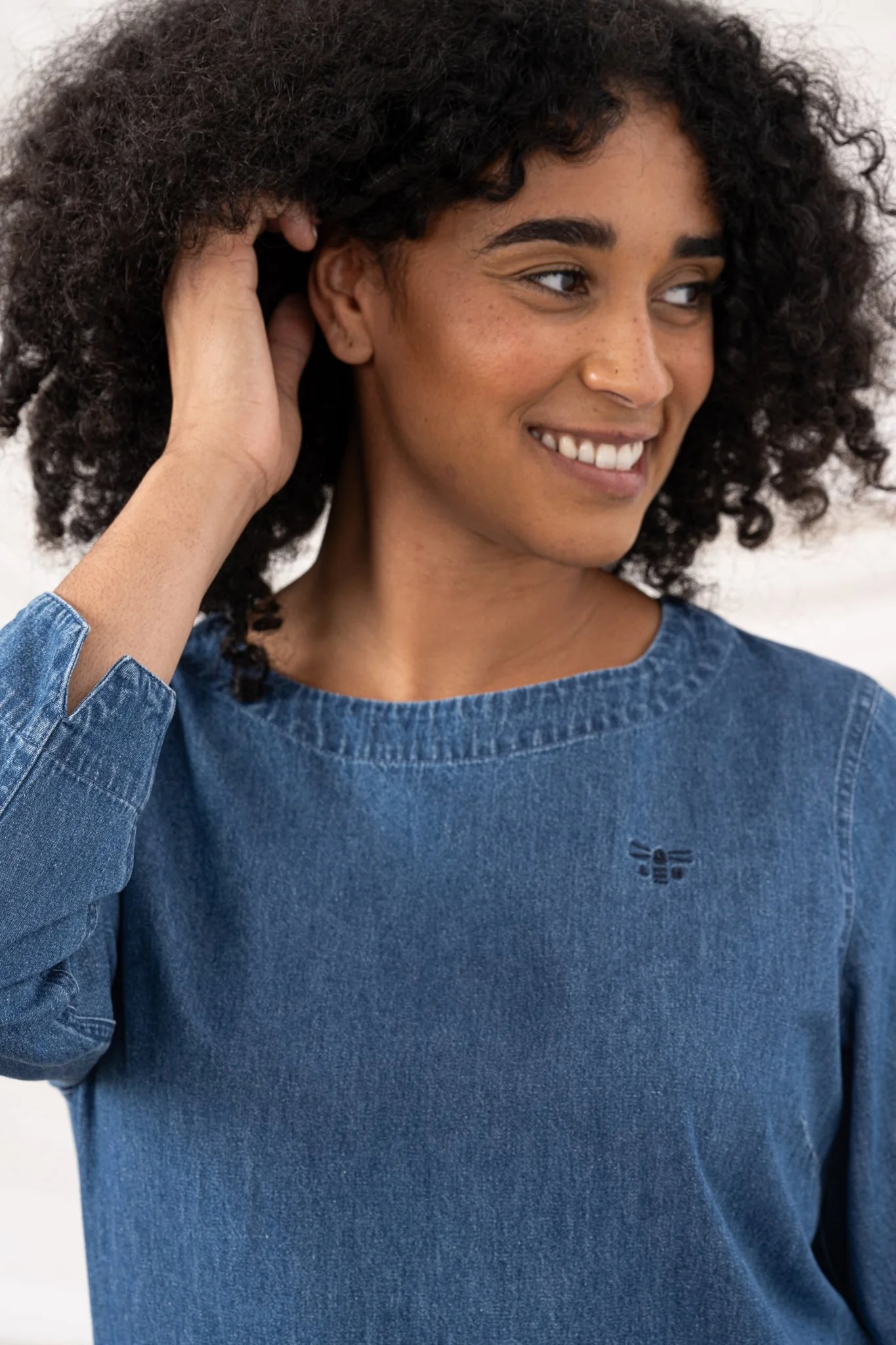 Anna Dress - Washed Denim - Image 9