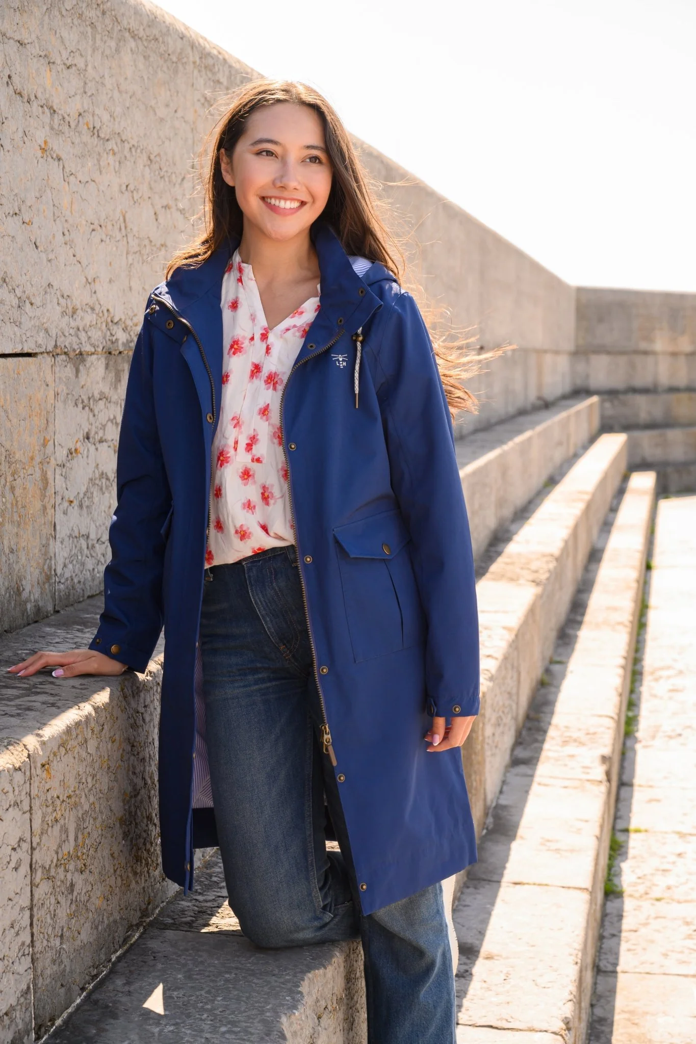 Annika Coat - Indigo - Image 9