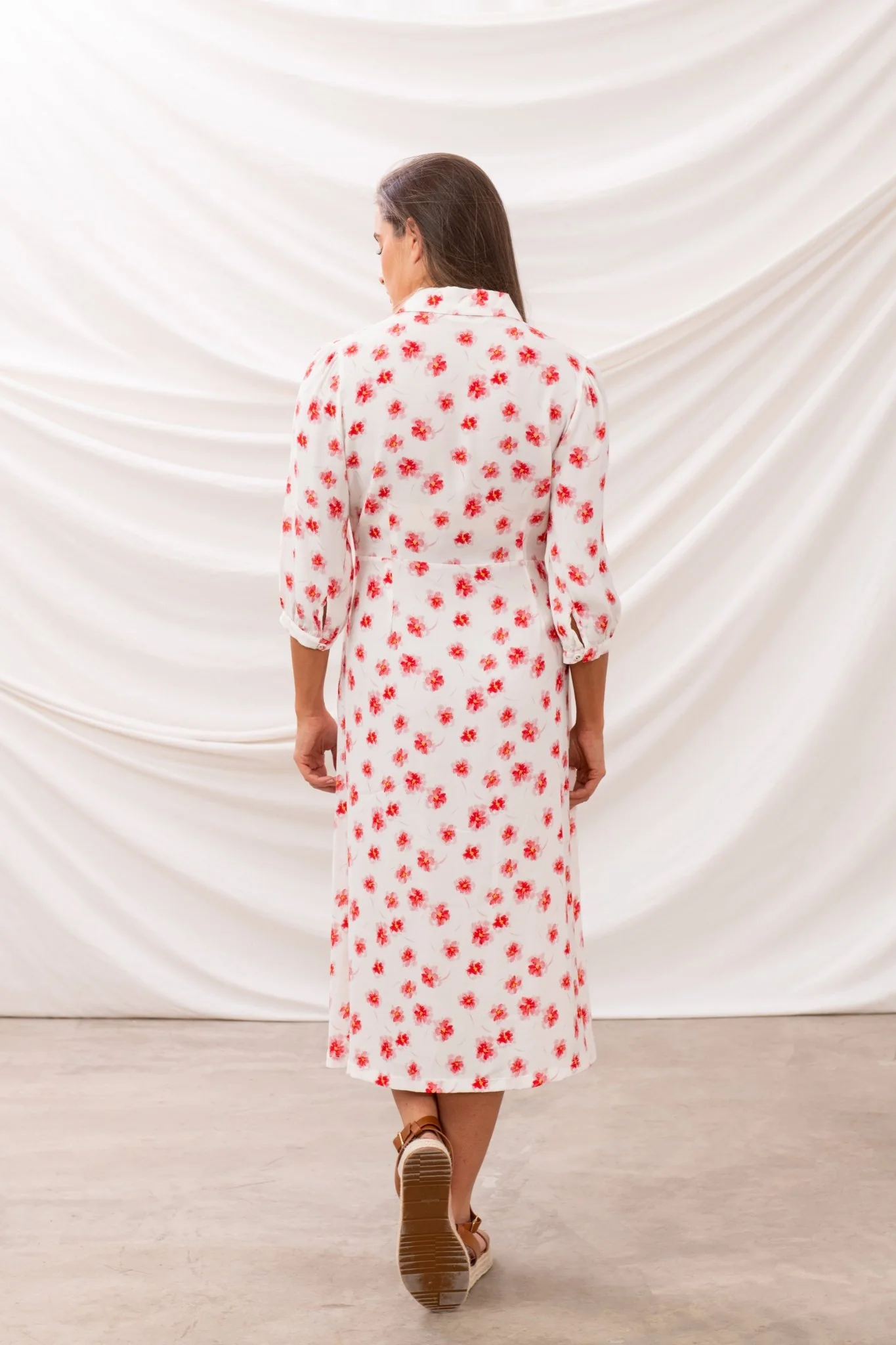 Aoife Dress - Soft Pink Floral - Image 5