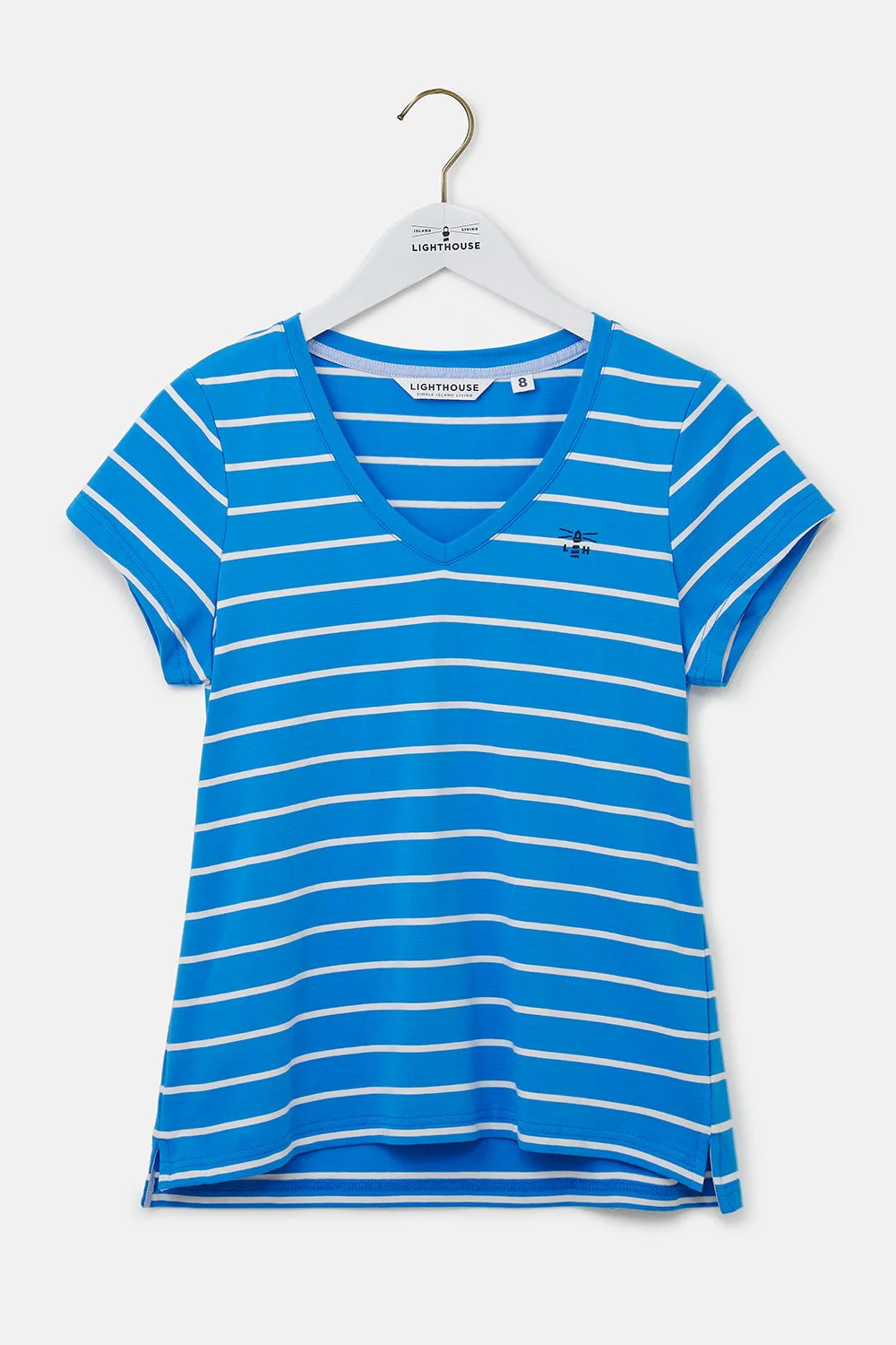 Ariana Tee - Azure Blue Stripe - Image 3