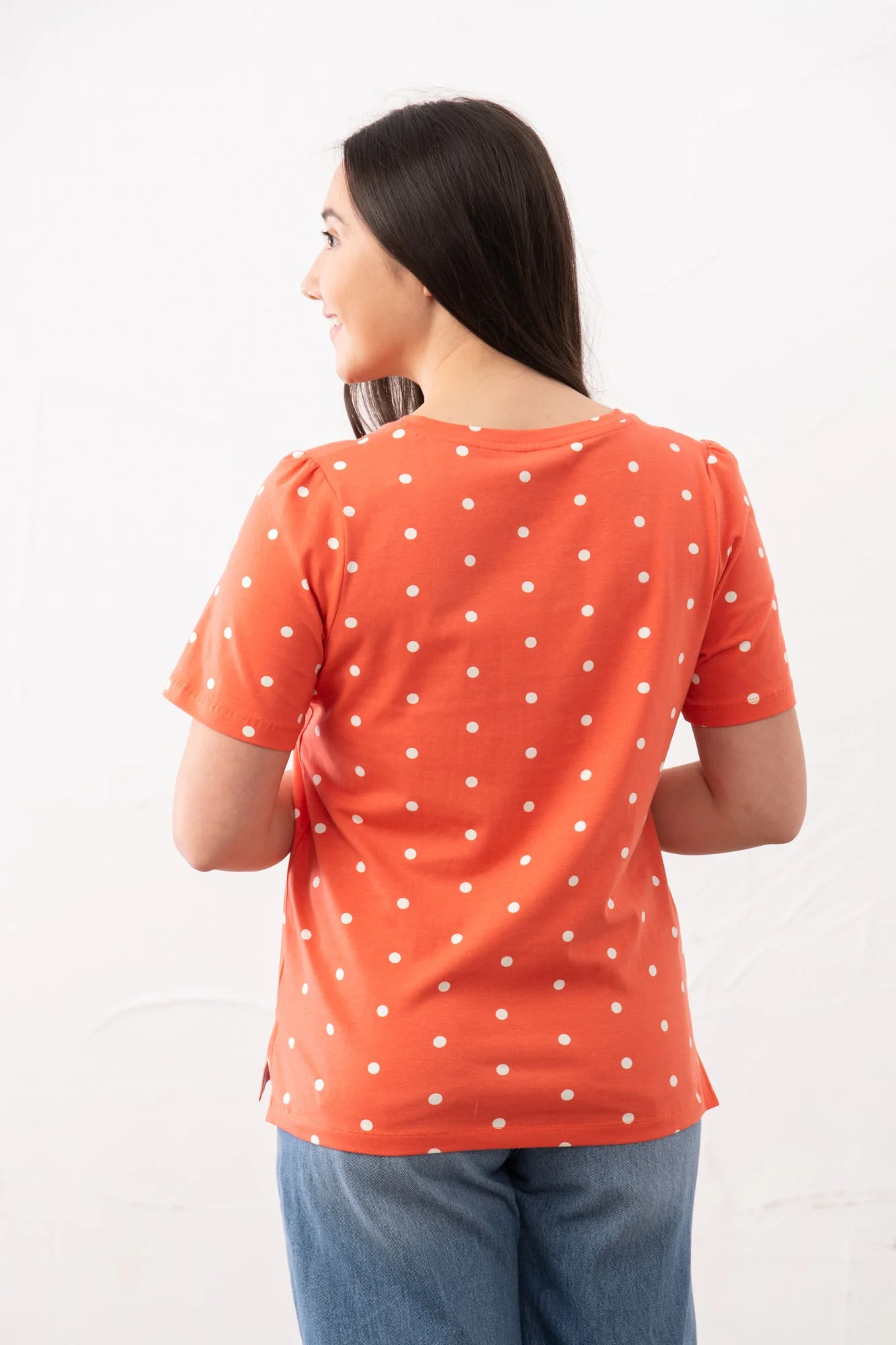 Ariana Tee - Coral Dot - Image 4