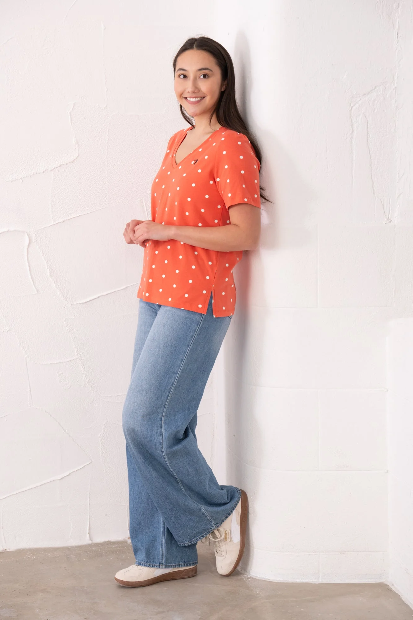 Ariana Tee - Coral Dot - Image 5