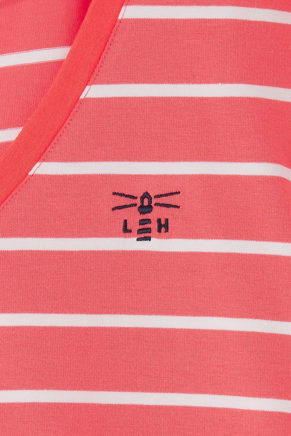 Ariana Tee - Deep Coral Stripe - Image 8