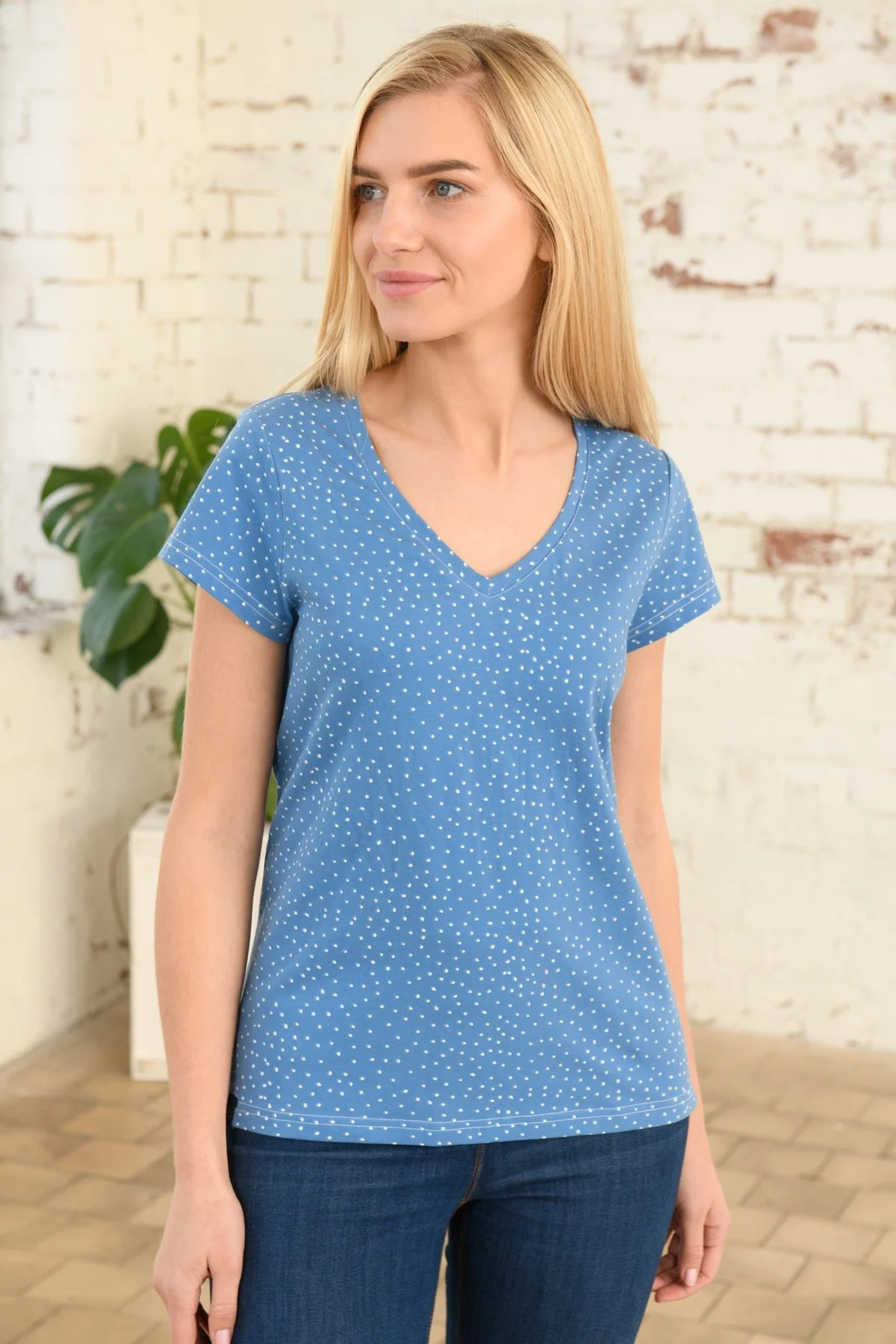Ariana Tee - Marine Blue Dot - Image 6
