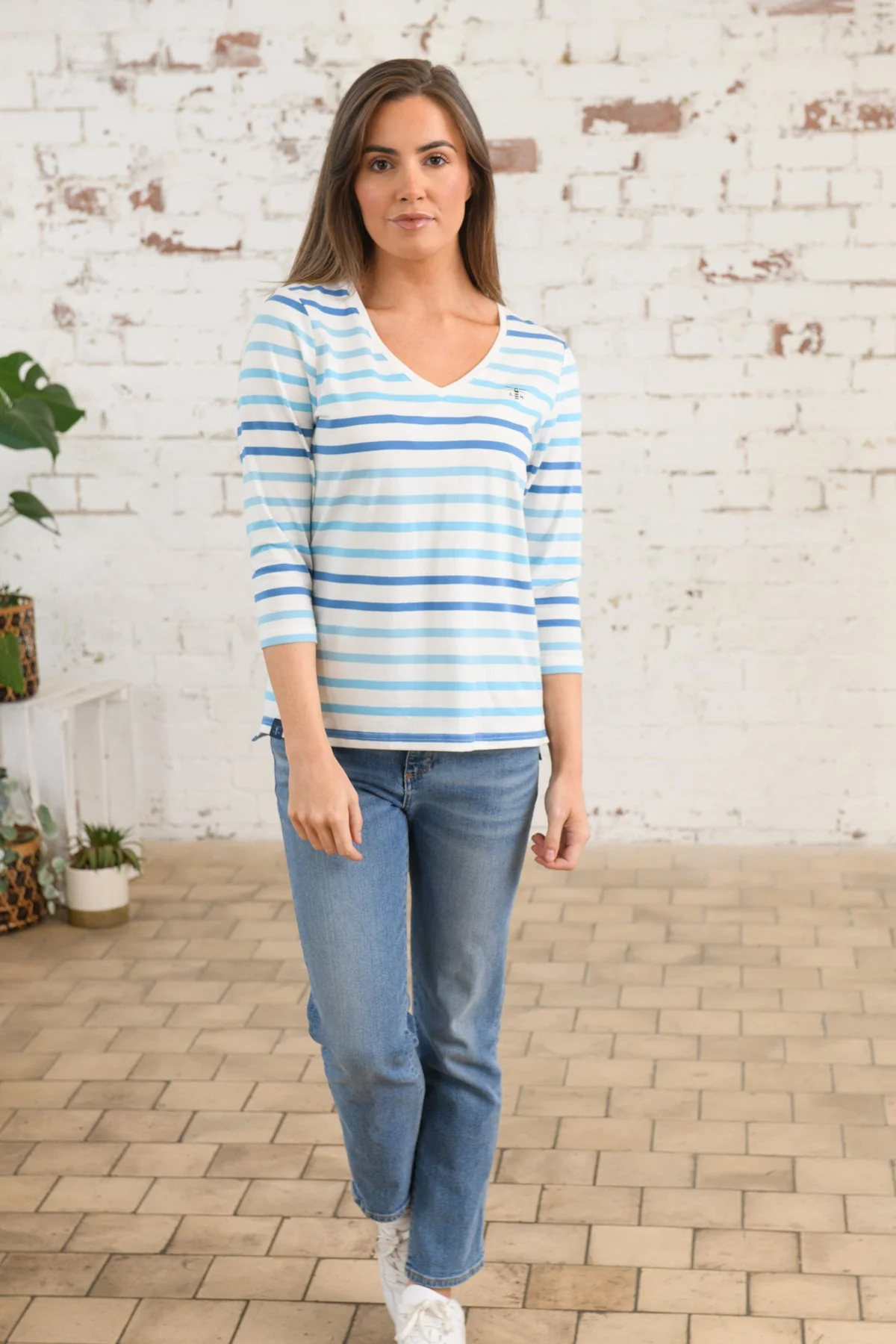 Ariana Top - Blue Stripe - Image 6