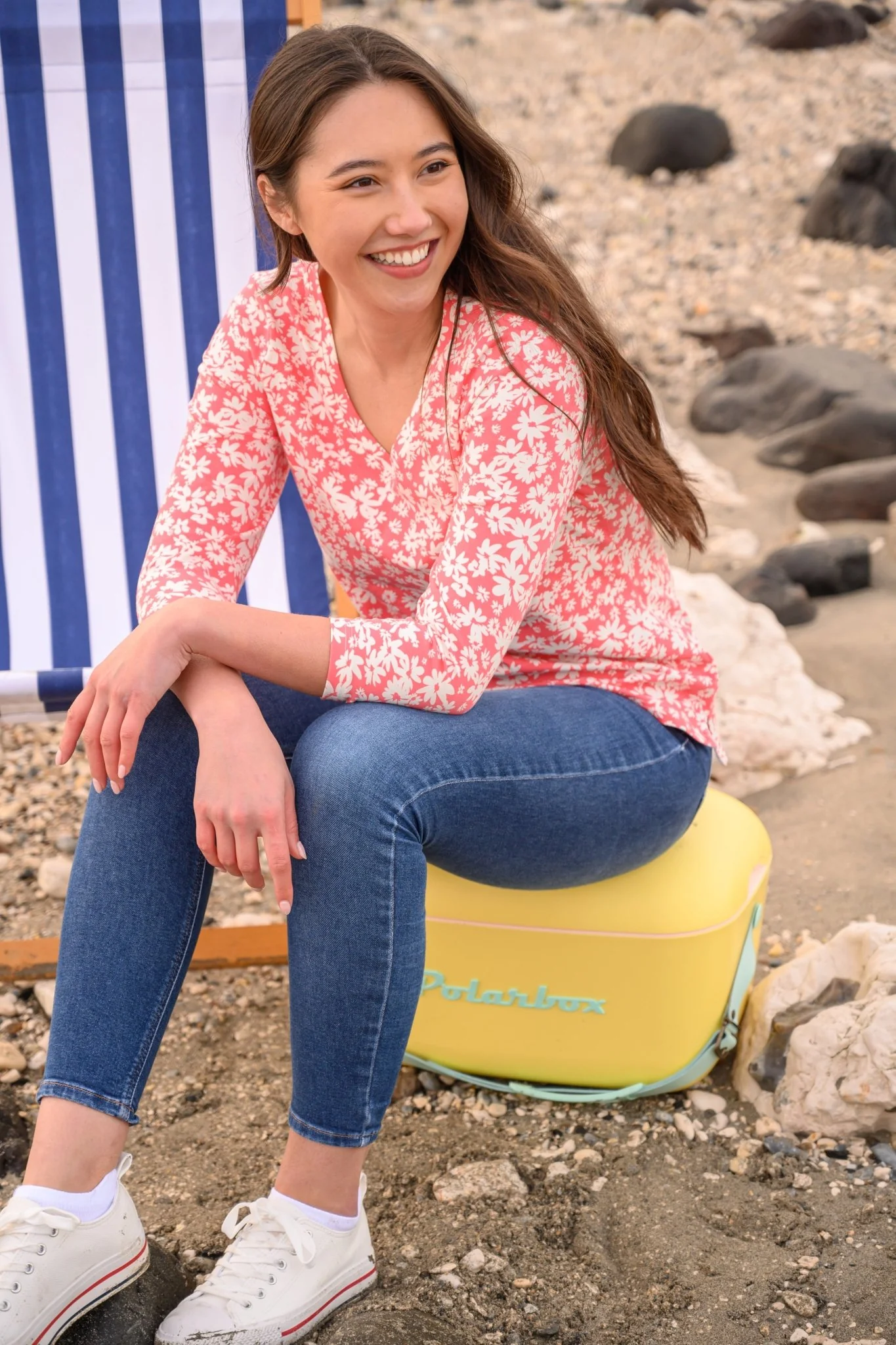 Ariana Top - Coral Daisy - Image 8