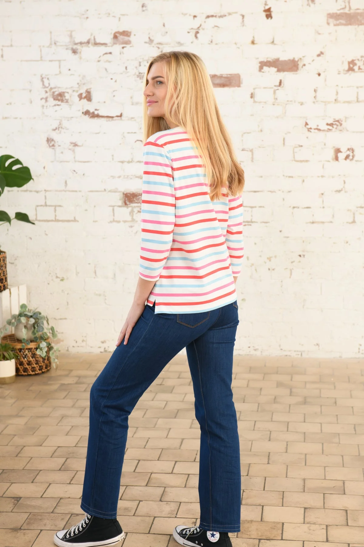 Ariana Top - Watermelon Pink Stripe - Image 4