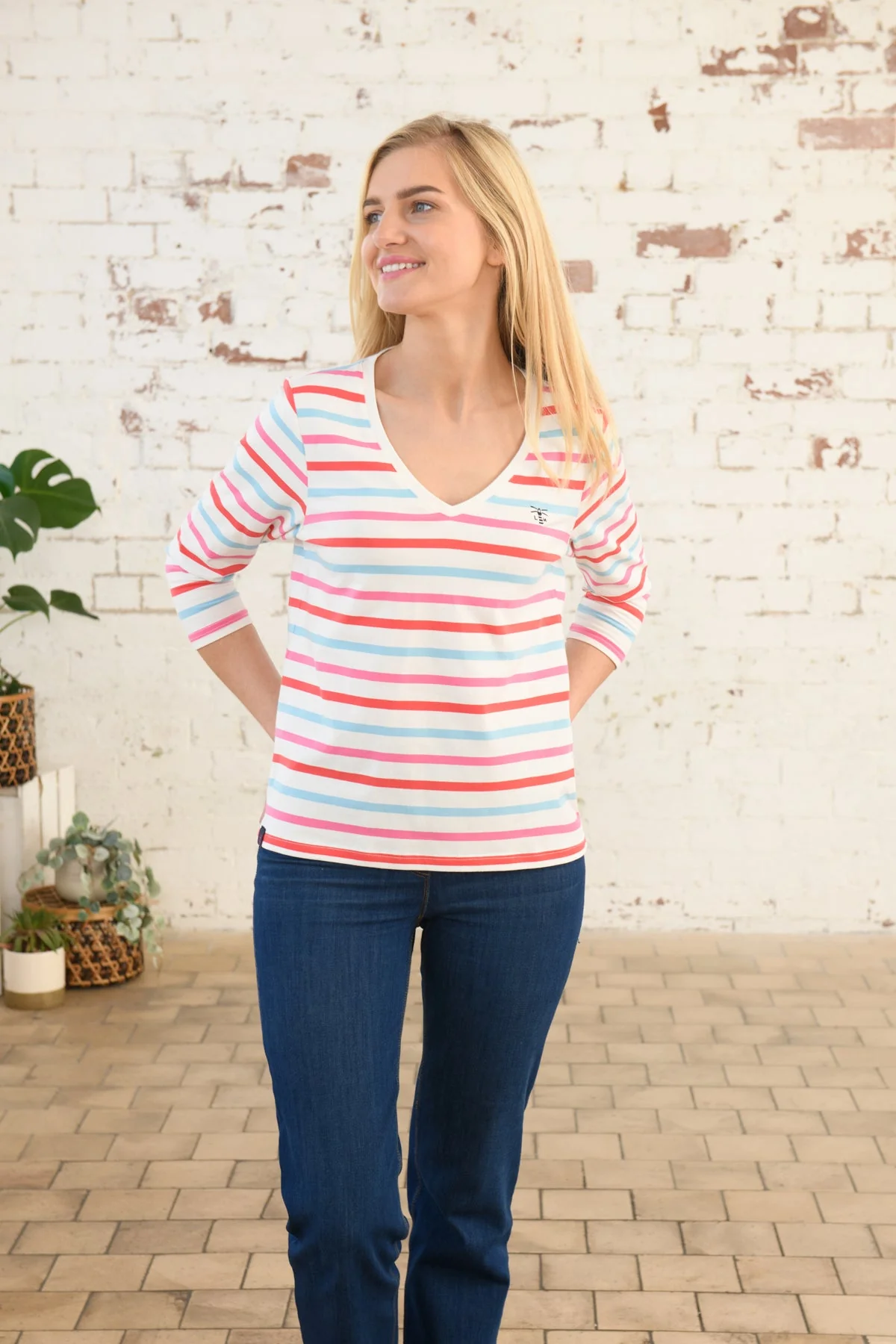 Ariana Top - Watermelon Pink Stripe - Image 7