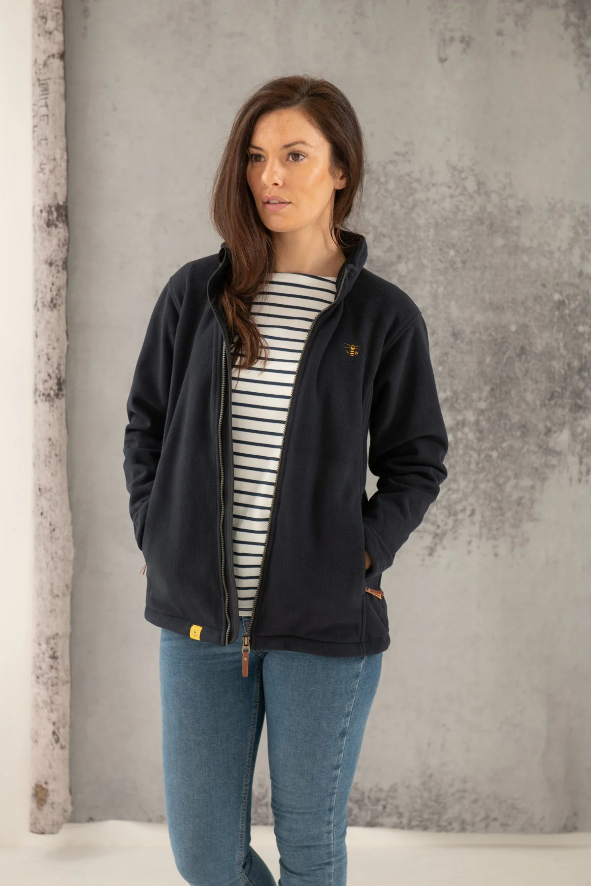 Ashby Waterproof Fleece - Navy - Image 3