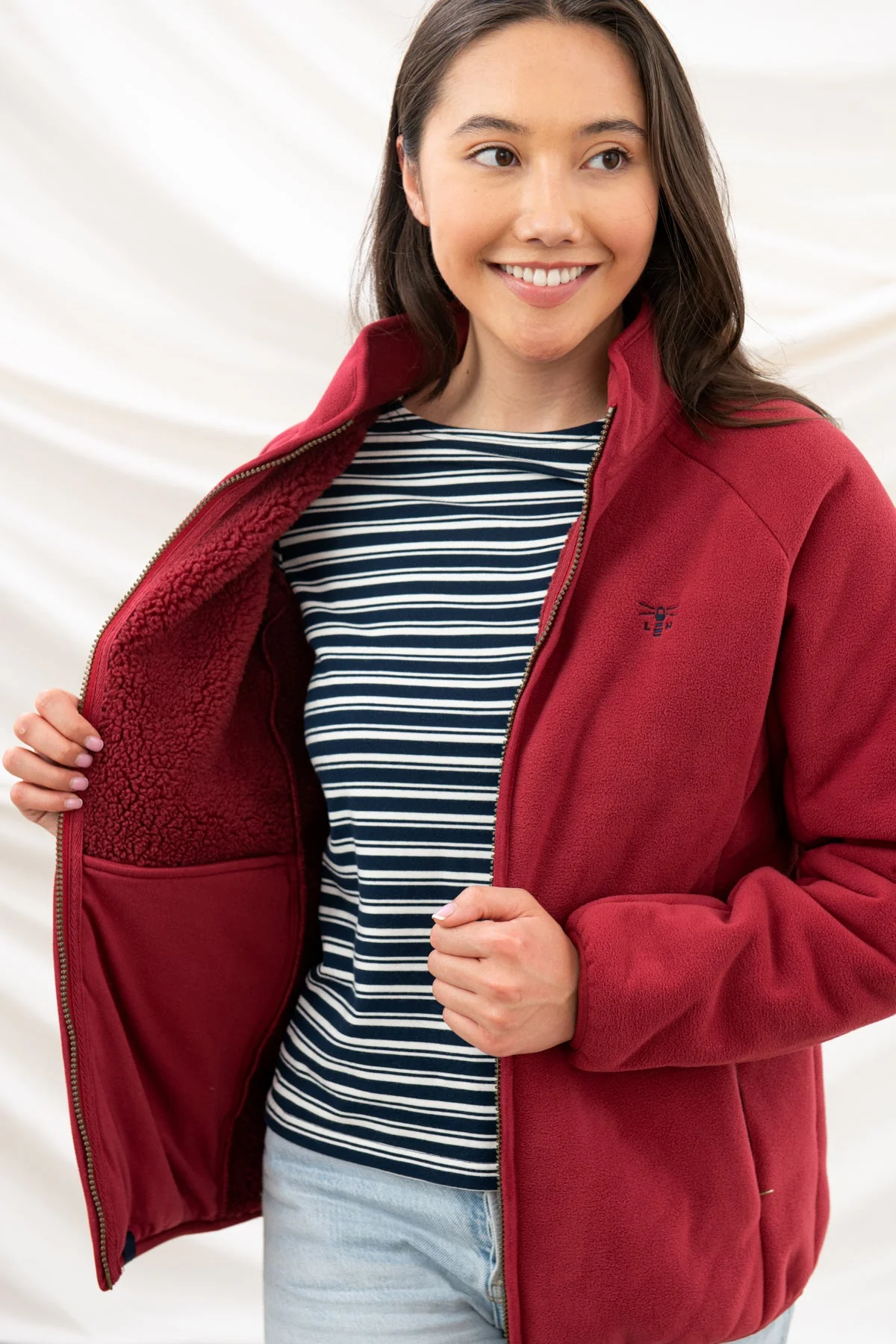 Avon Waterproof Fleece - Maroon - Image 2