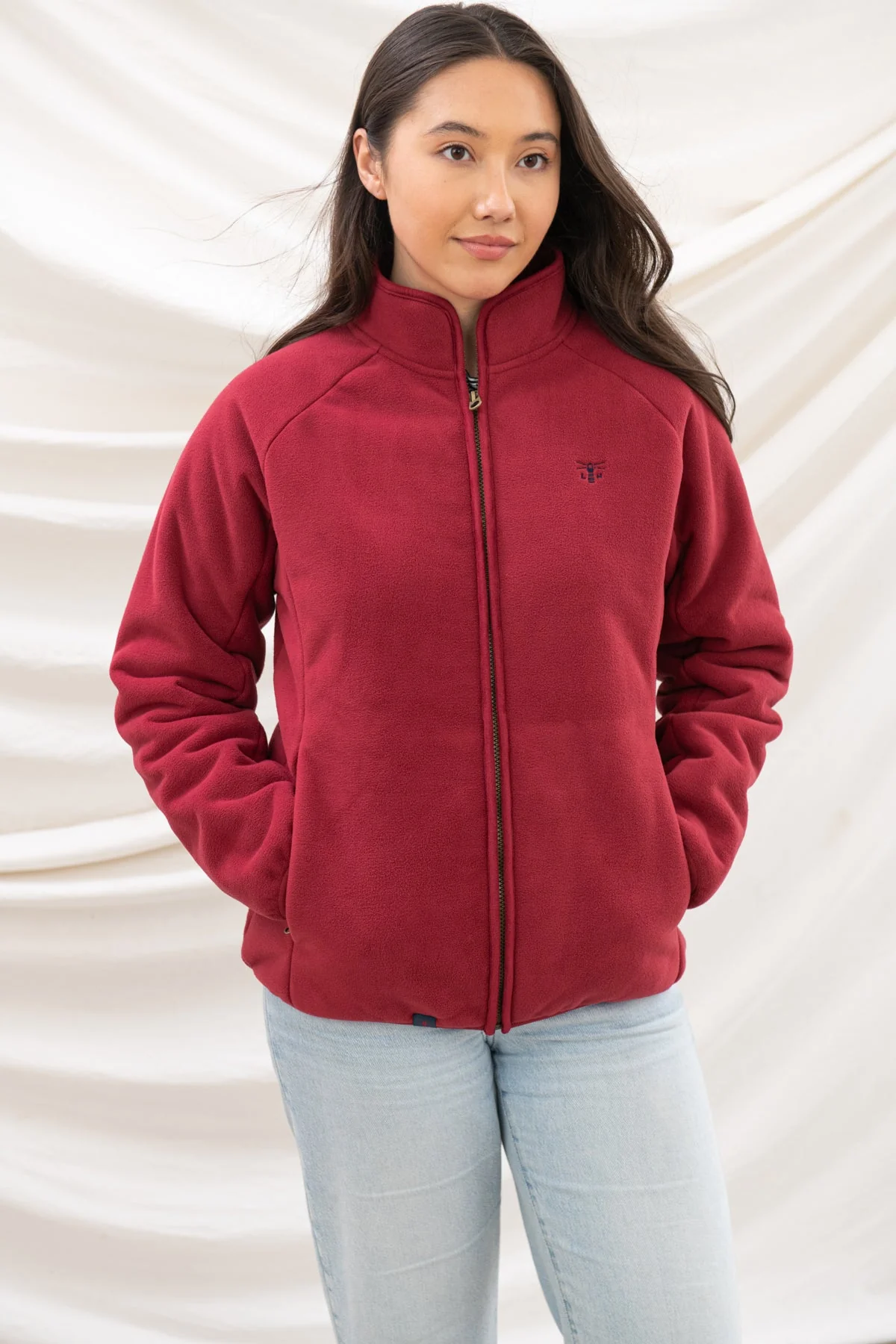 Avon Waterproof Fleece - Maroon - Image 4