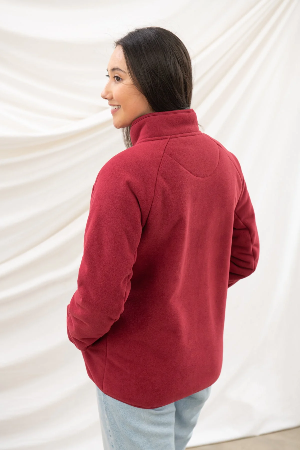 Avon Waterproof Fleece - Maroon - Image 7