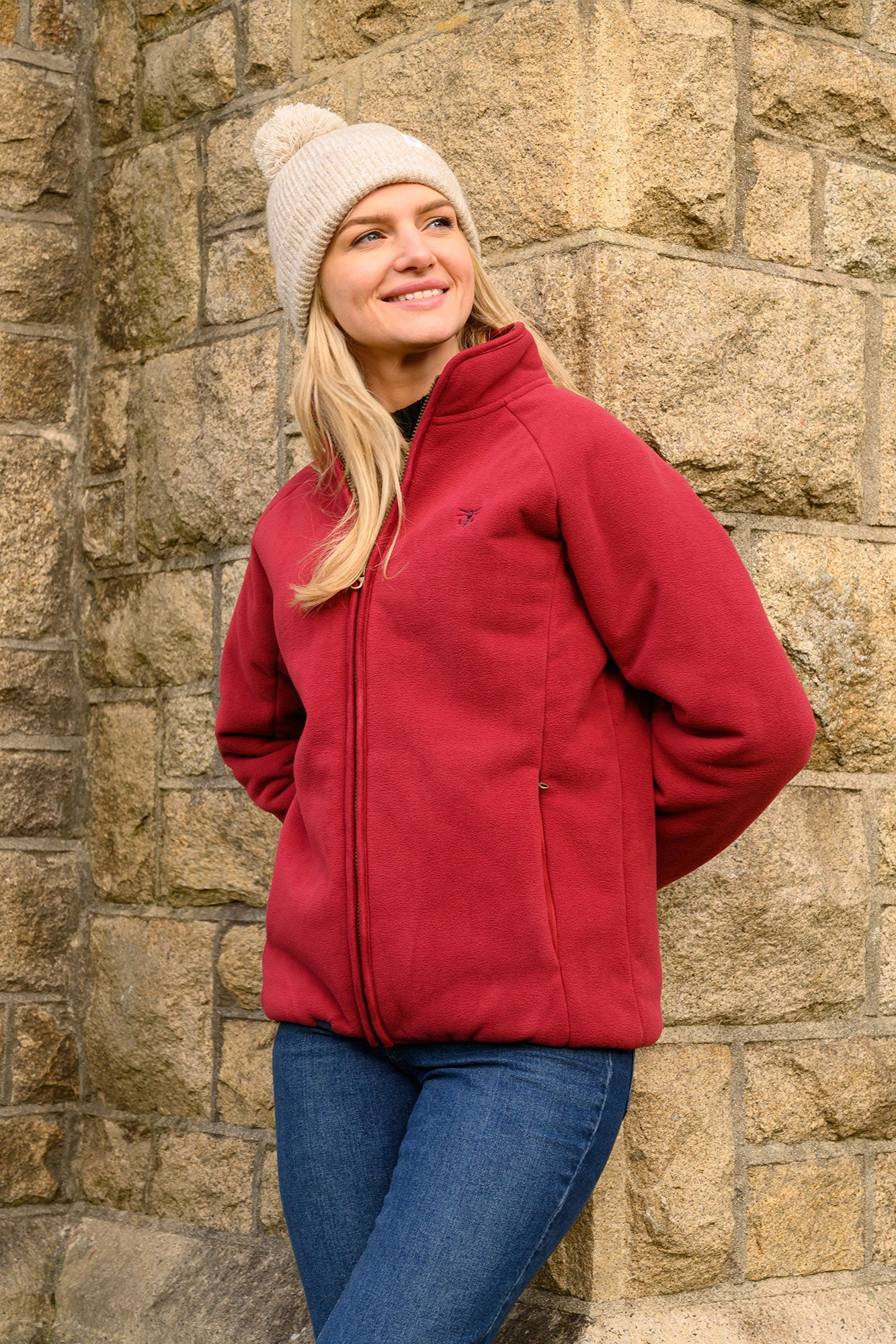 Avon Waterproof Fleece - Maroon - Image 9