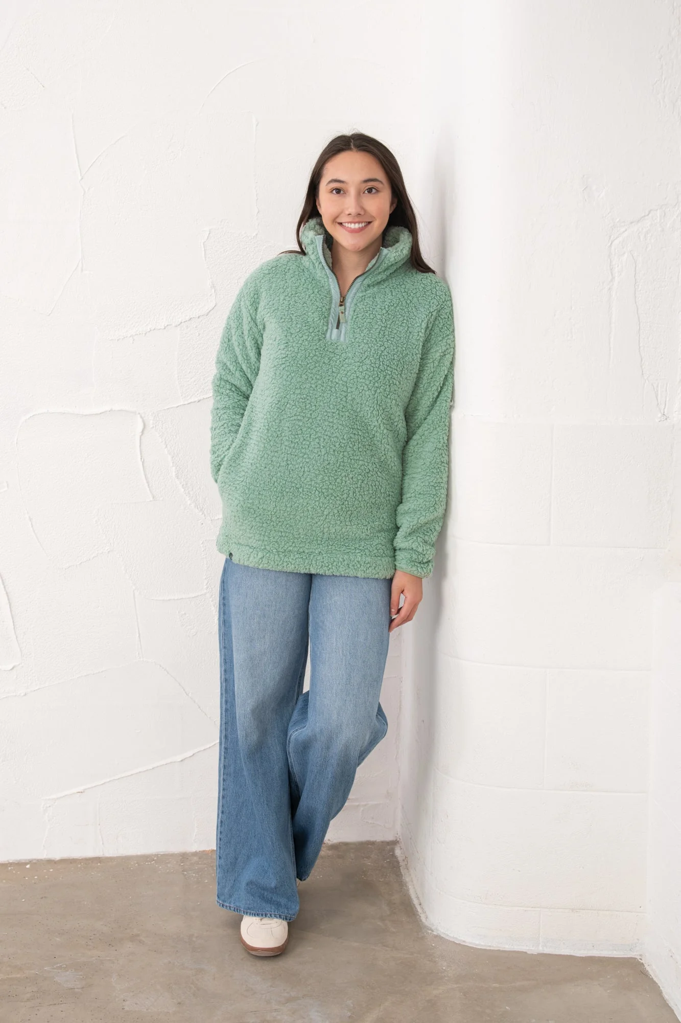 Bay Sherpa Fleece - Basil - Image 5