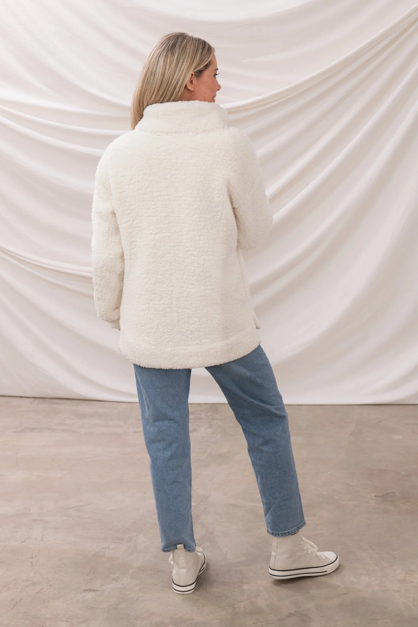 Bay Sherpa Fleece - Coconut - Image 4
