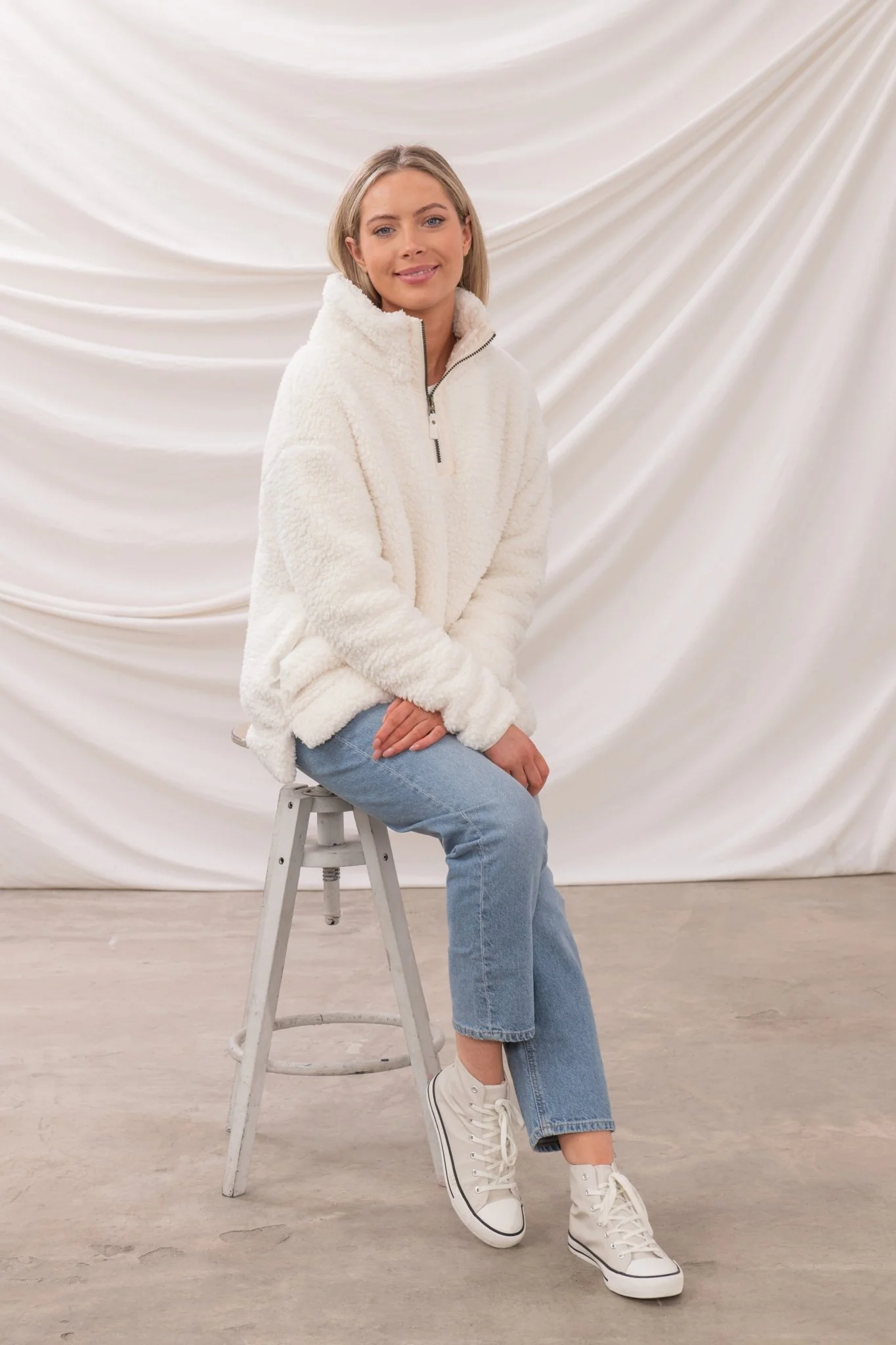 Bay Sherpa Fleece - Coconut - Image 5