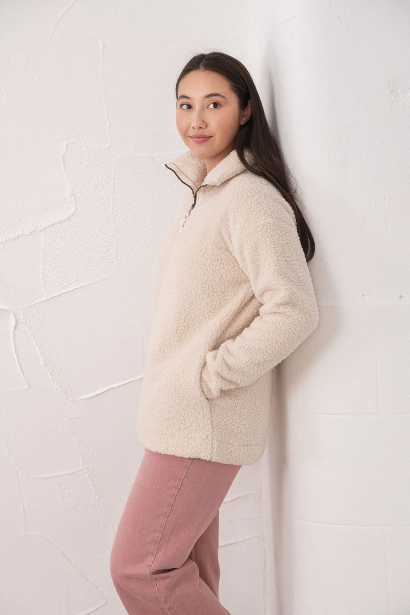 Bay Sherpa Fleece - Cream - Image 5