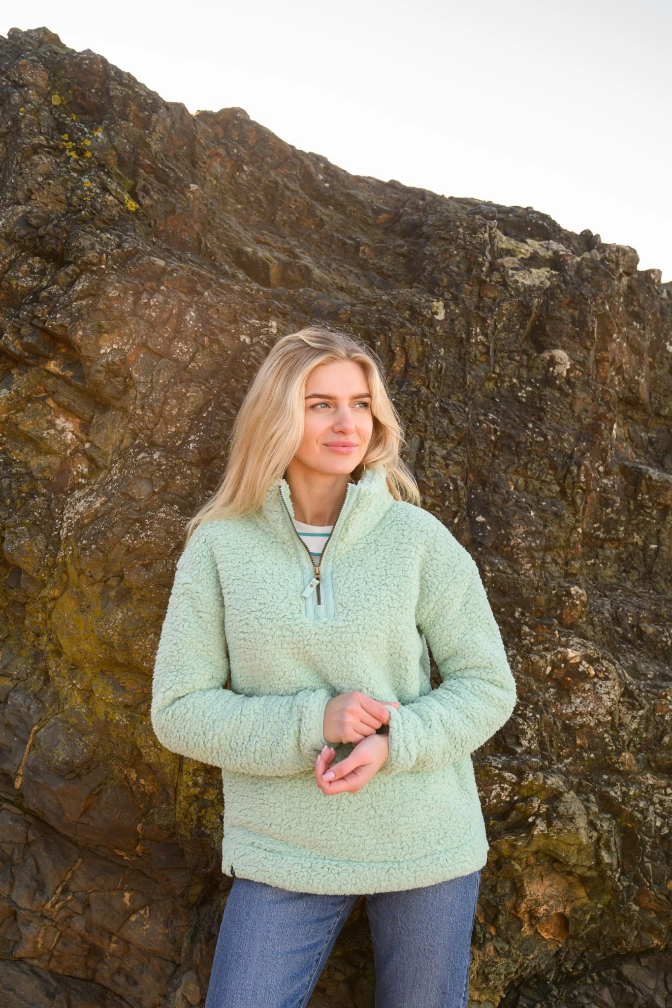 Bay Sherpa Fleece - Soft Sage - Image 8