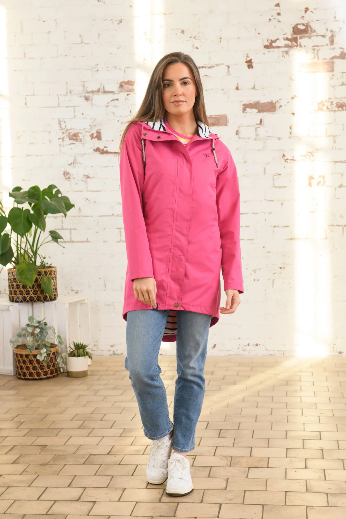 Long Beachcomber Jacket - Azalea Pink - Image 4