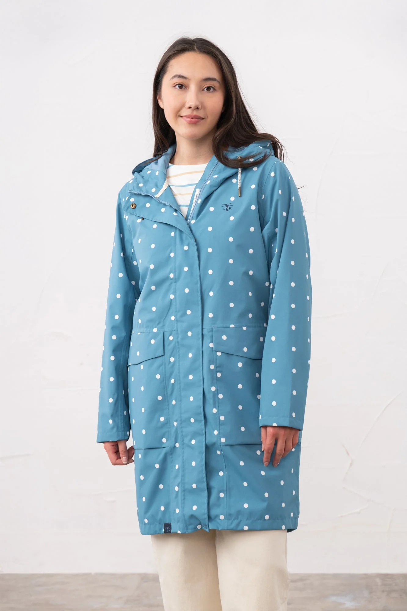 Long Beachcomber Jacket - Blue Dot - Image 3