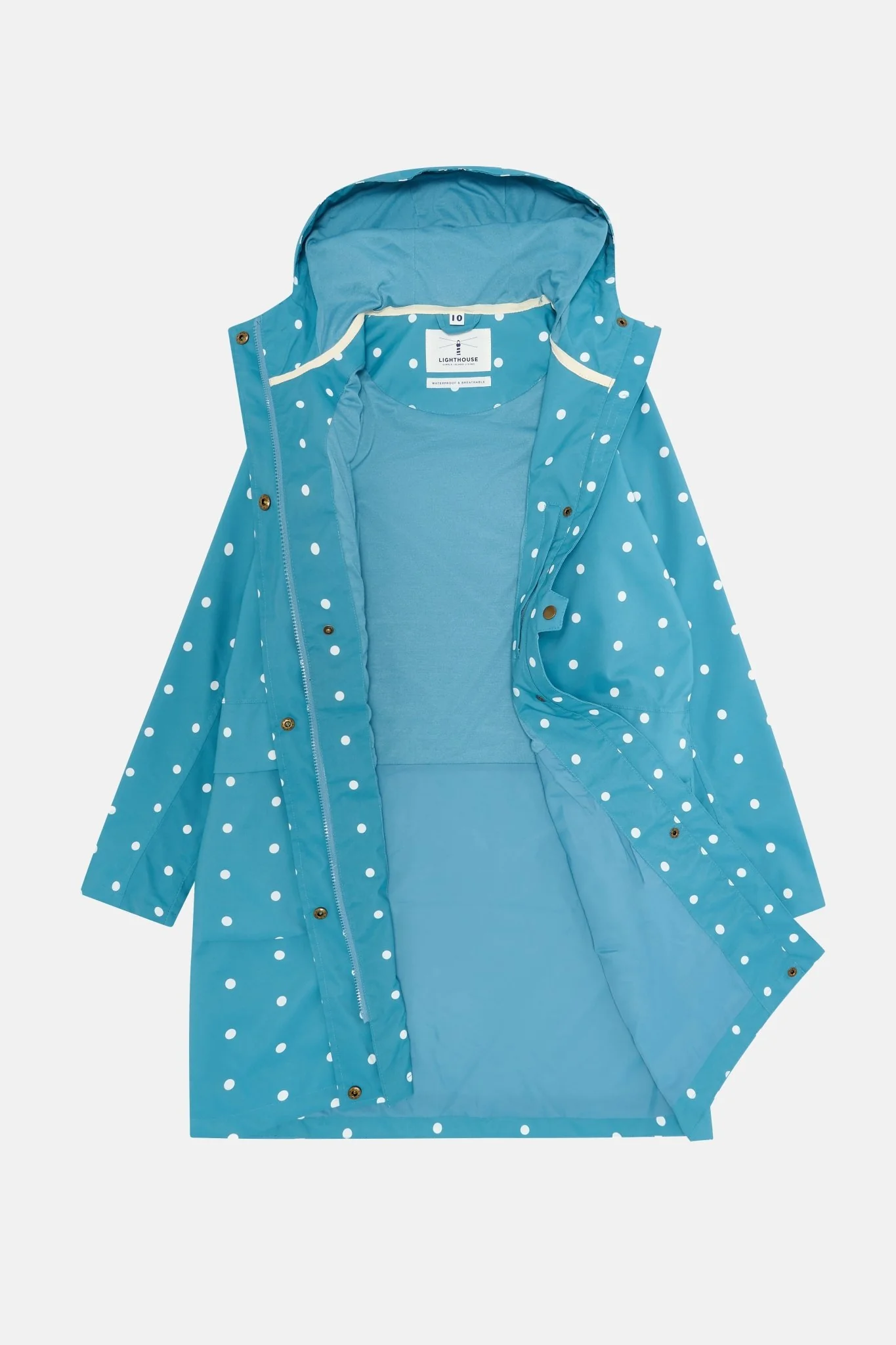 Long Beachcomber Jacket - Blue Dot - Image 7