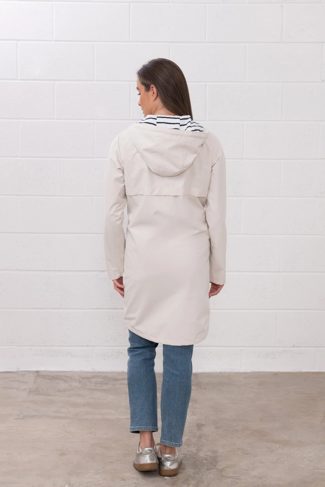 Long Beachcomber Jacket - Cream - Image 4