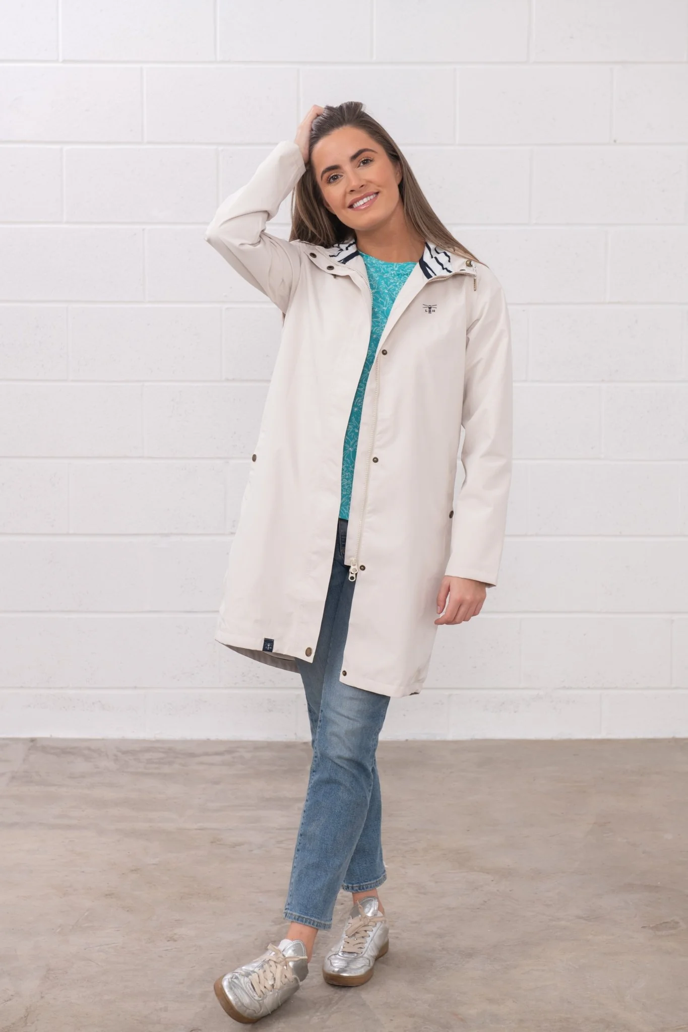 Long Beachcomber Jacket - Cream - Image 9
