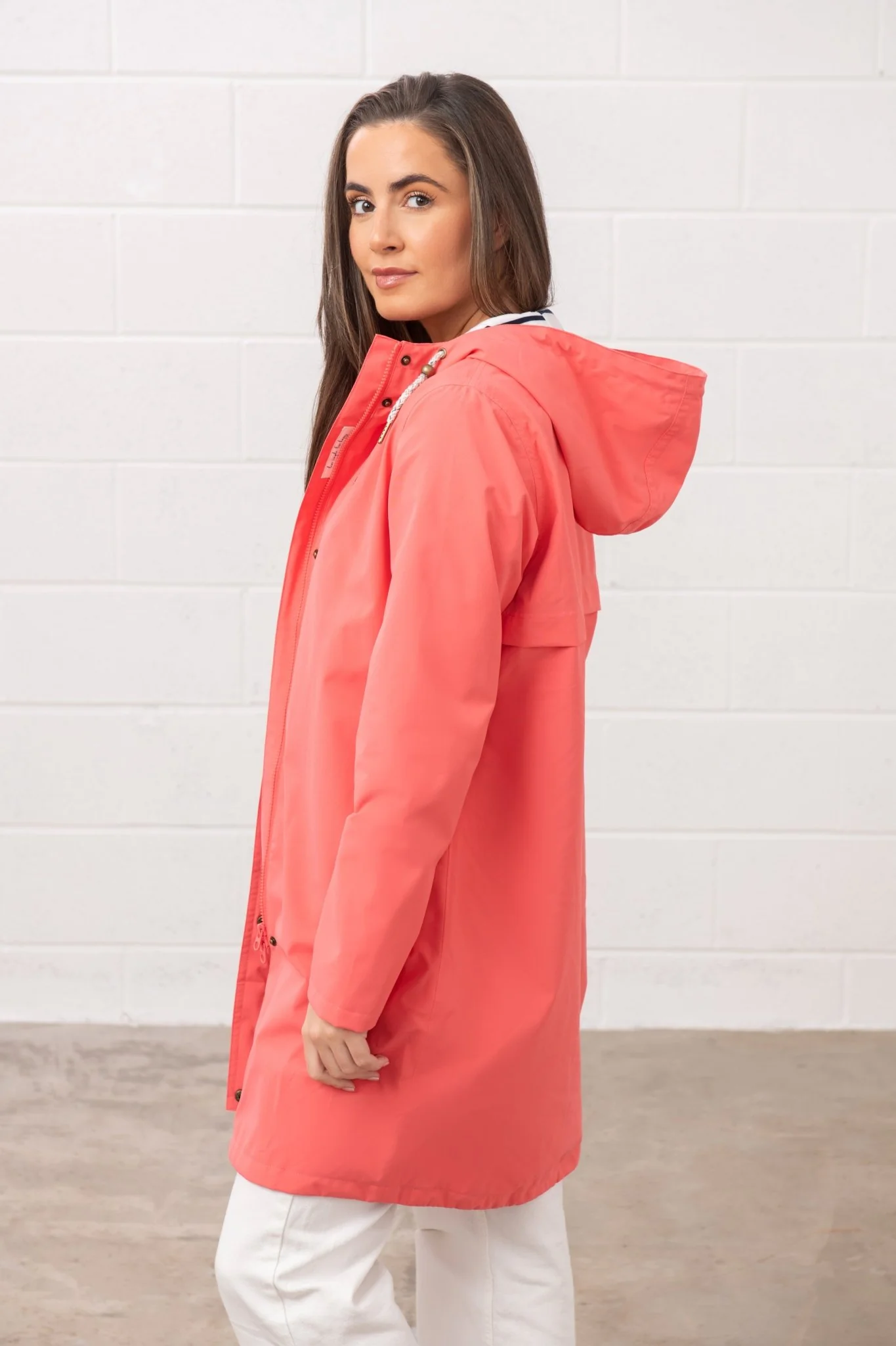 Long Beachcomber Jacket  - Deep Coral - Image 5