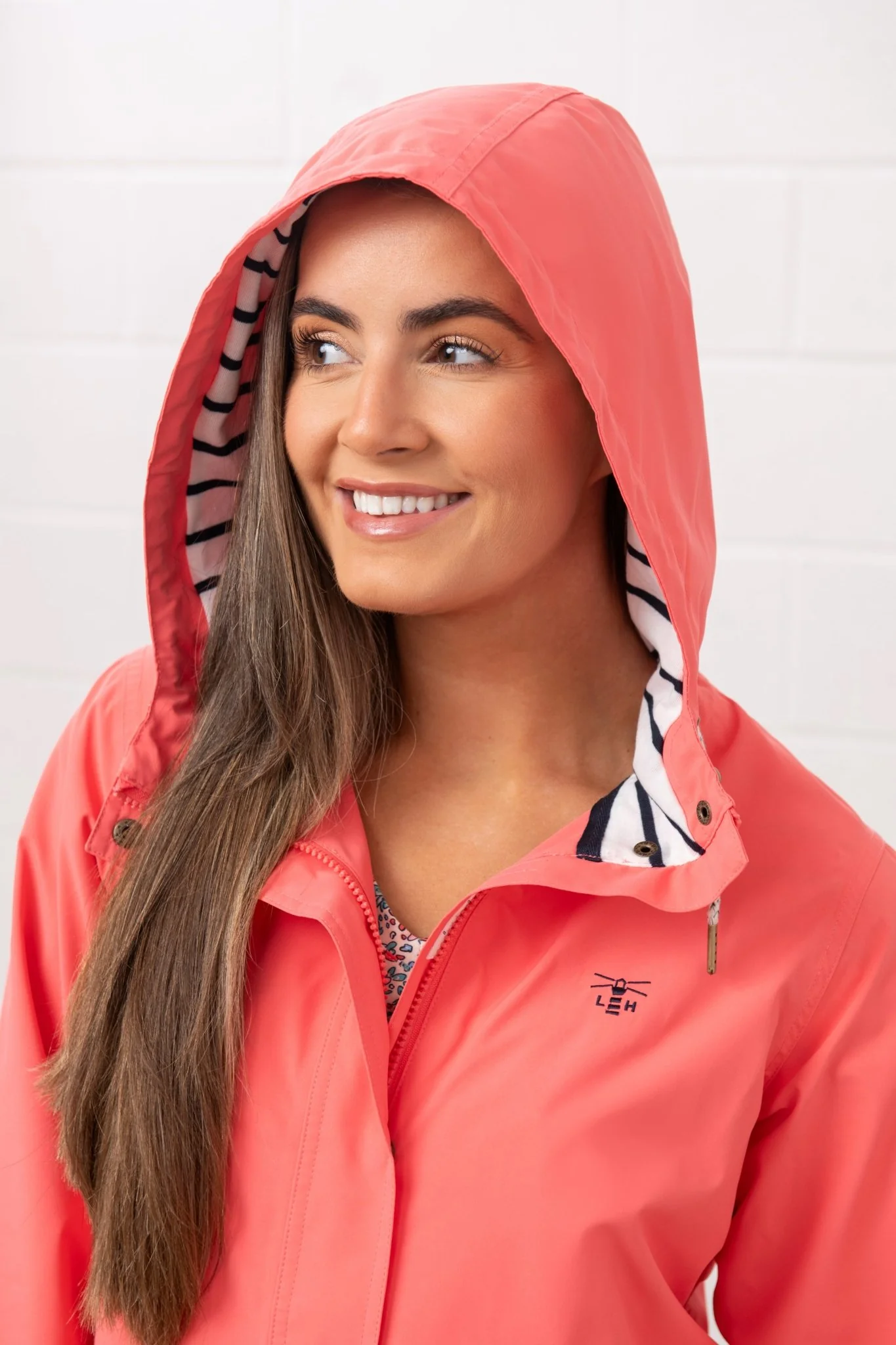Long Beachcomber Jacket  - Deep Coral - Image 6