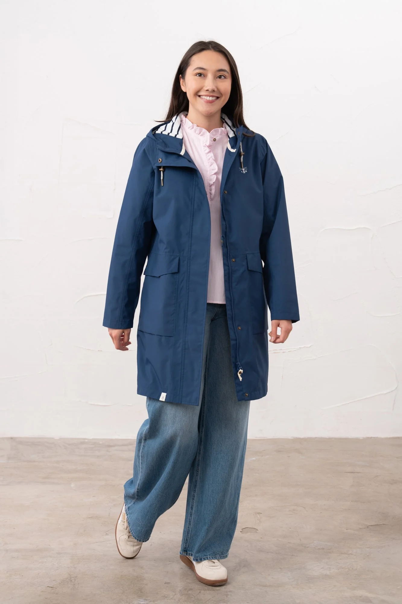 Long Beachcomber Jacket - Indigo