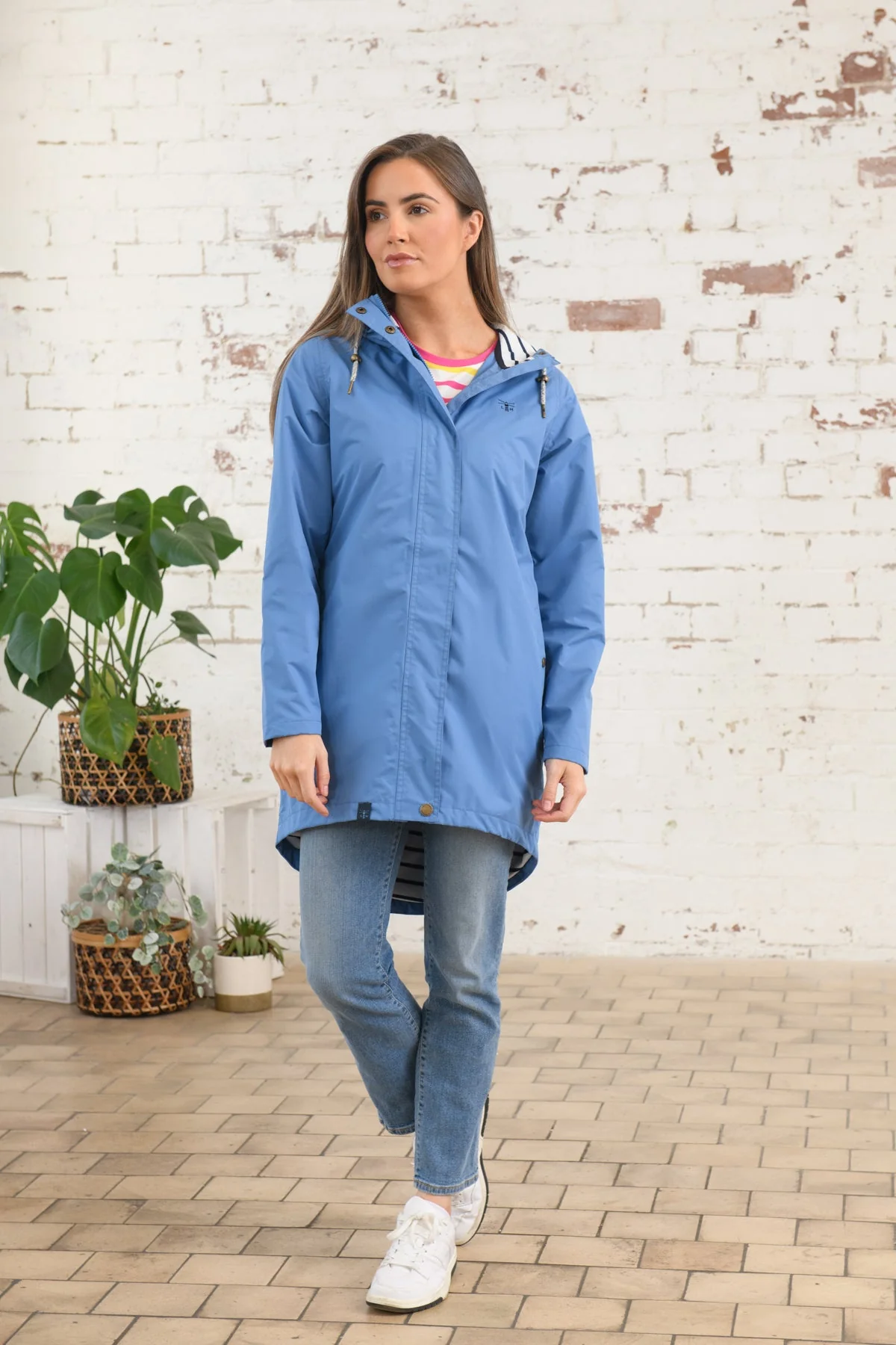 Long Beachcomber Jacket -  Marine Blue - Image 8