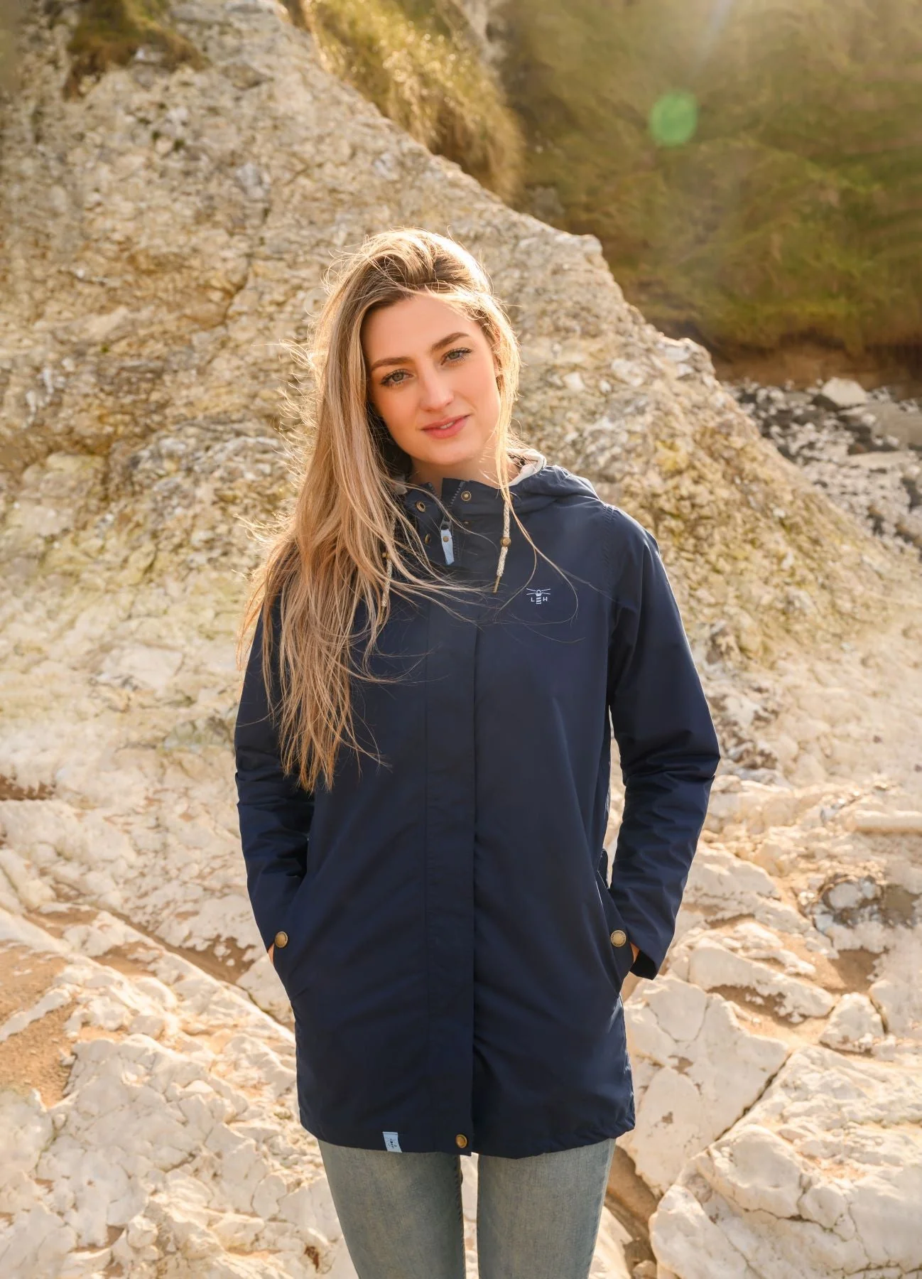 Long Beachcomber Jacket - Navy - Image 10