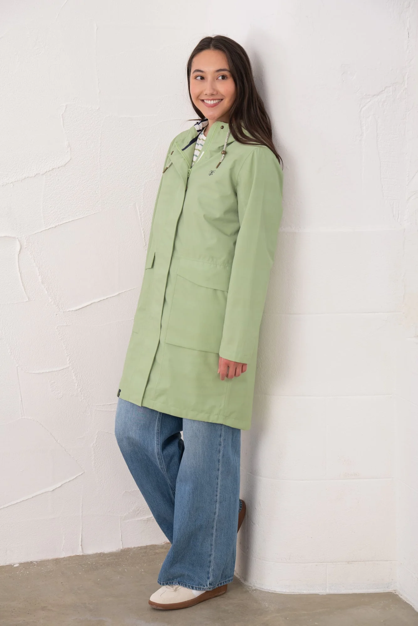 Long Beachcomber Jacket - Pistachio - Image 6