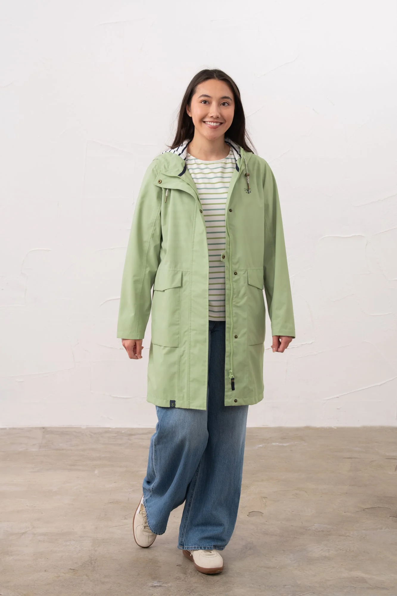 Long Beachcomber Jacket - Pistachio - Image 7