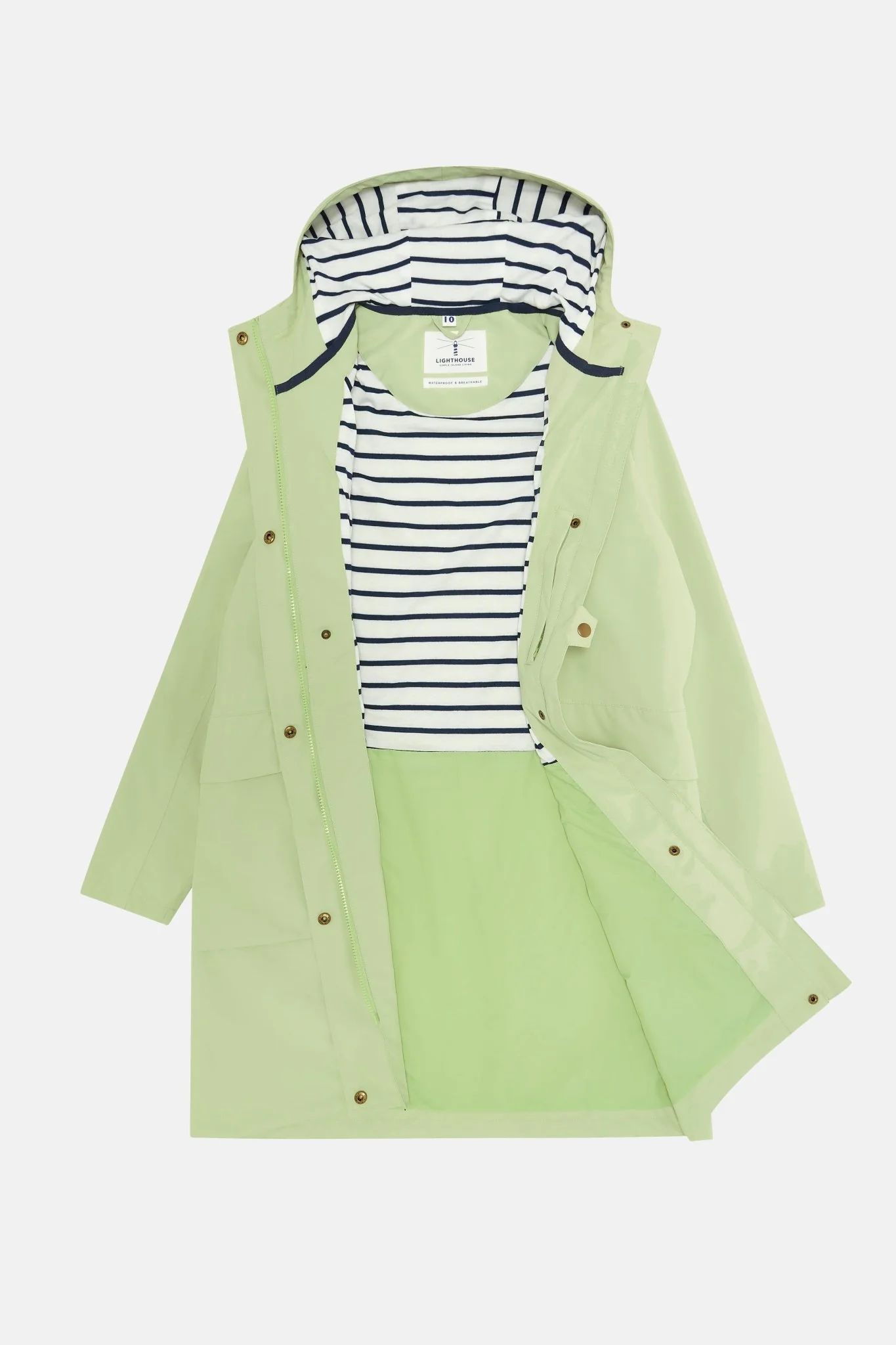 Long Beachcomber Jacket - Pistachio - Image 8