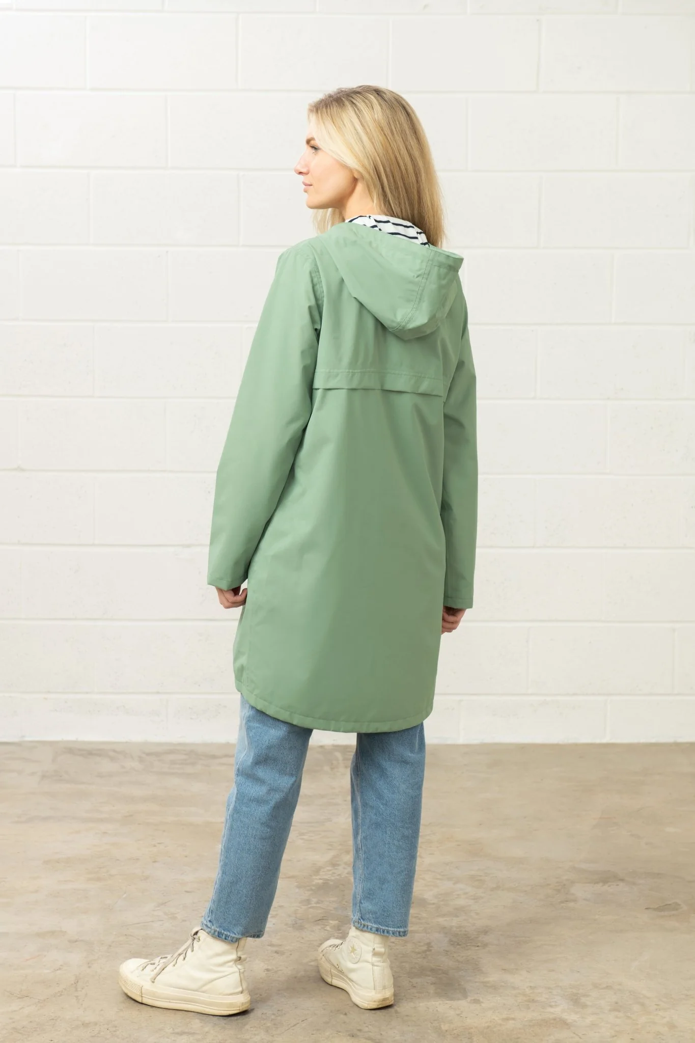 Long Beachcomber Jacket - Soft Sage - Image 5