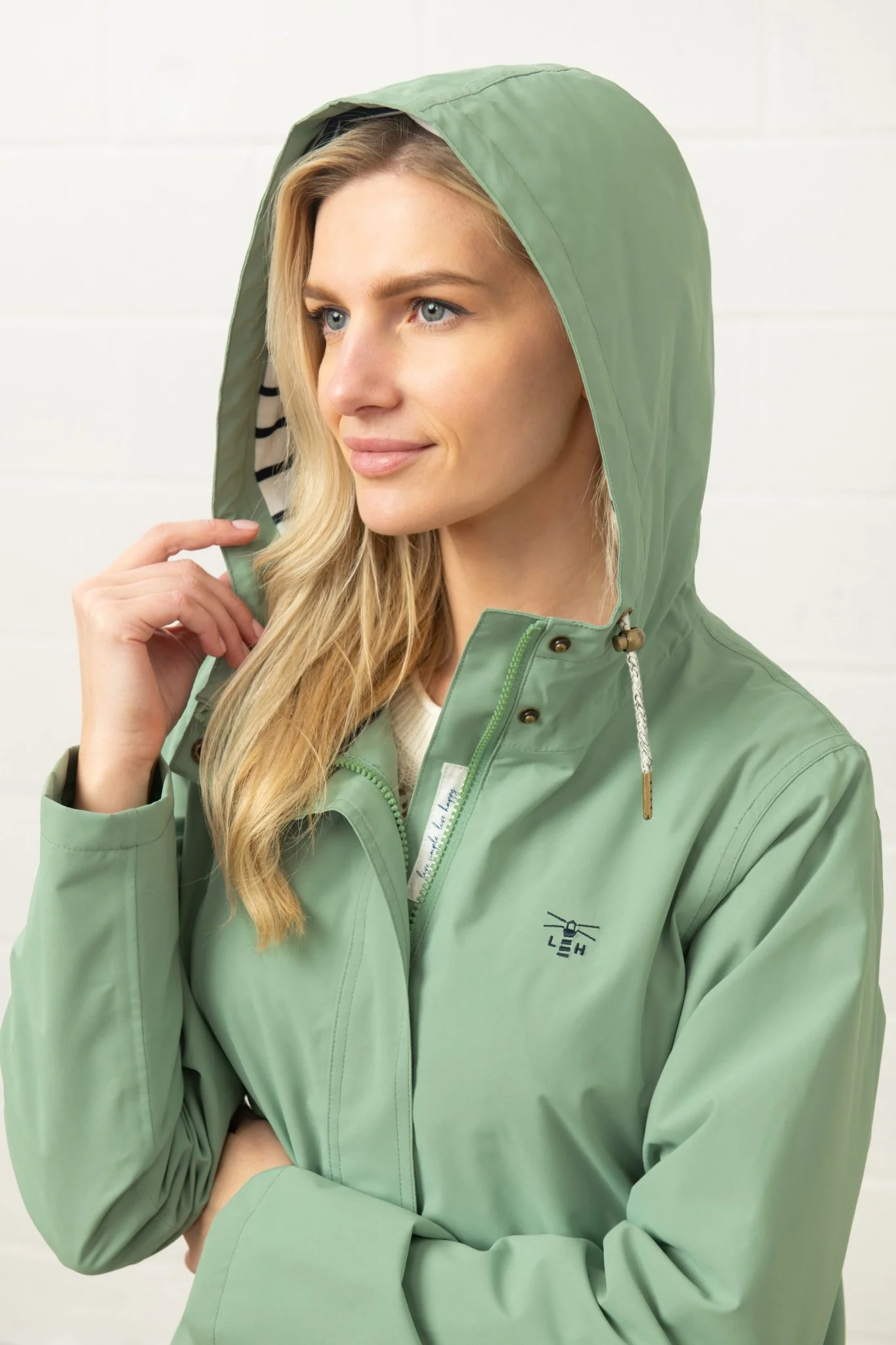Long Beachcomber Jacket - Soft Sage - Image 6