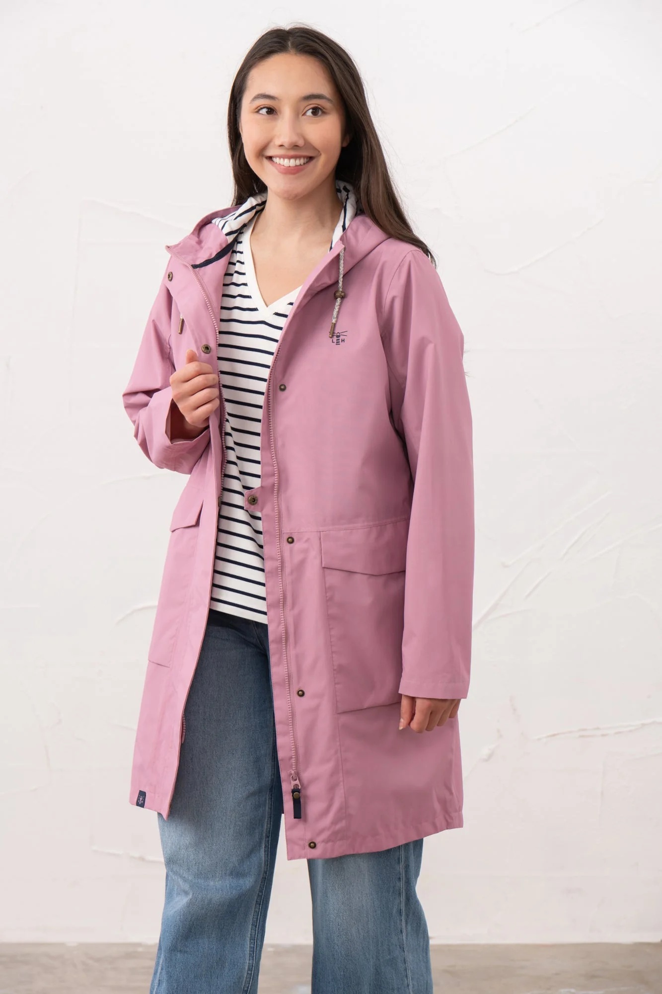 Long Beachcomber Jacket - Wild Rose