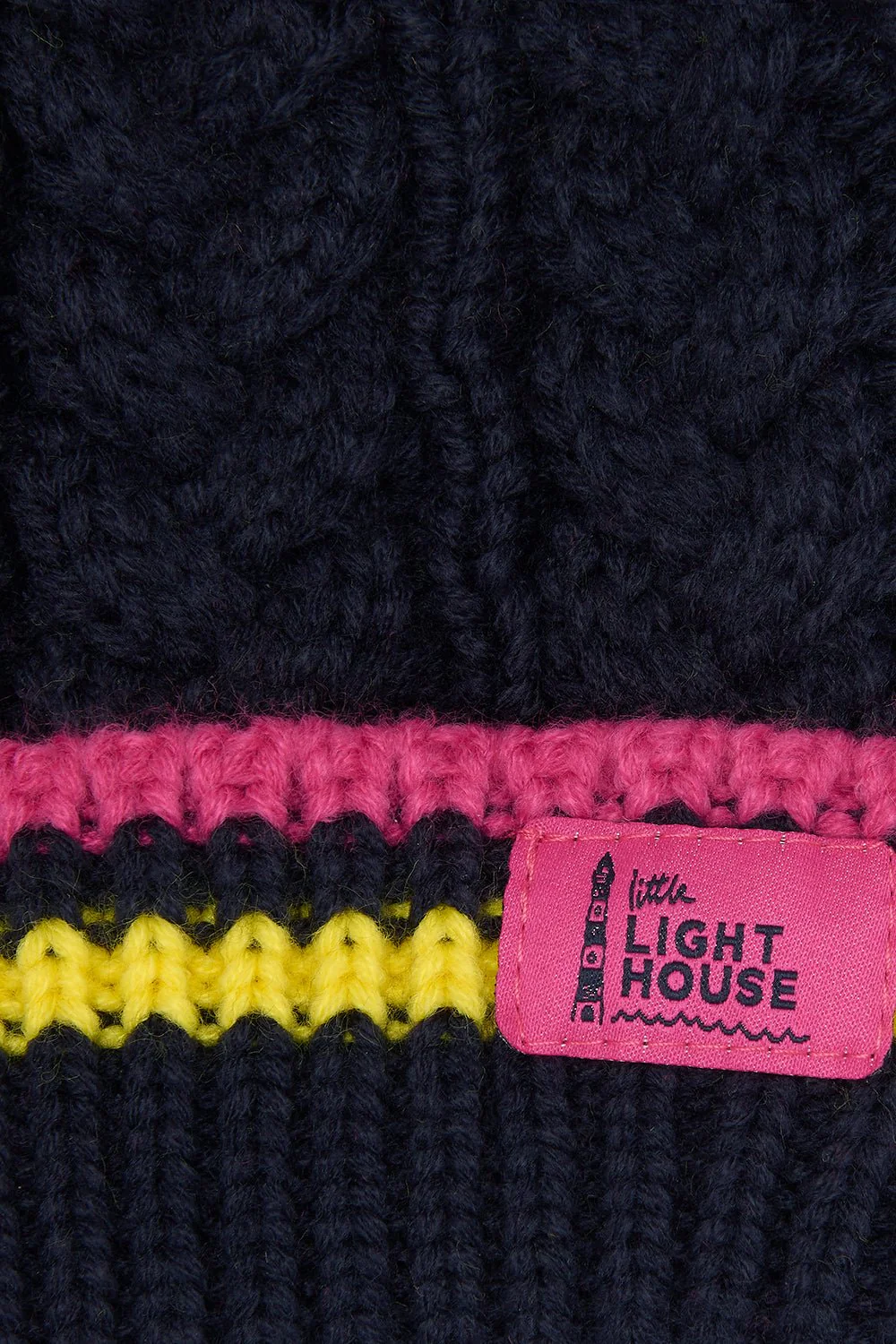 Bobbie Bobble Hat - Navy Lemon - Image 2