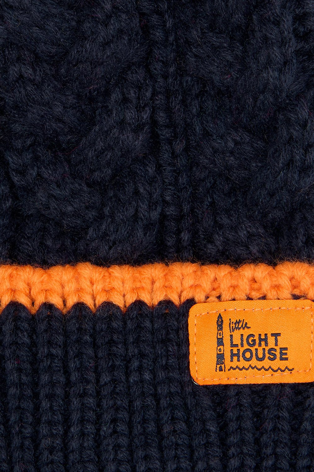 Bobbie Bobble Hat - Navy Orange - Image 2